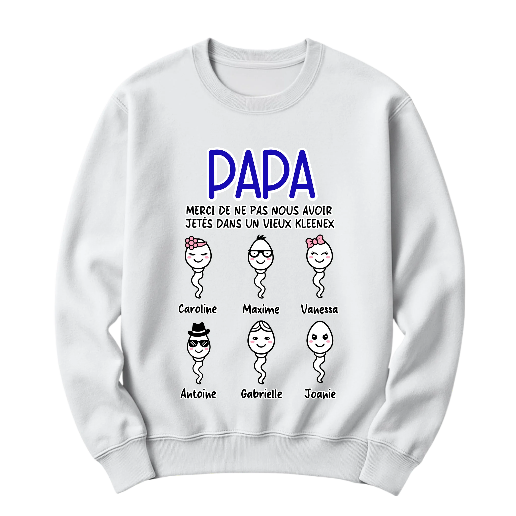 crewneck blanc