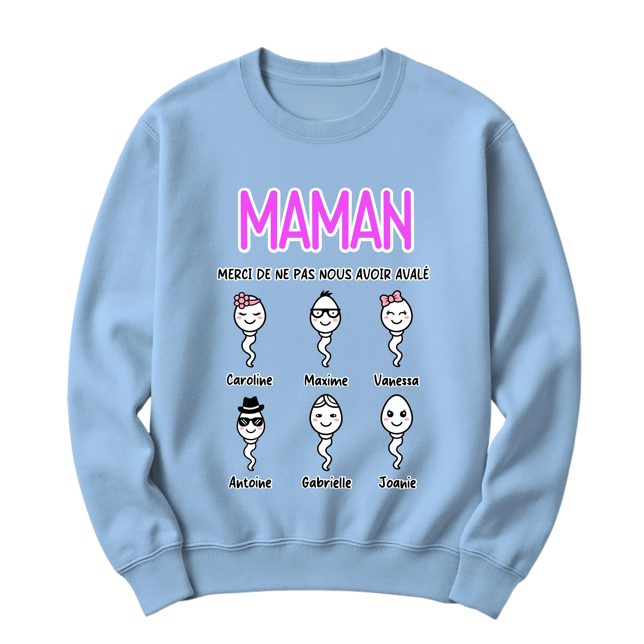 crewneck blanc