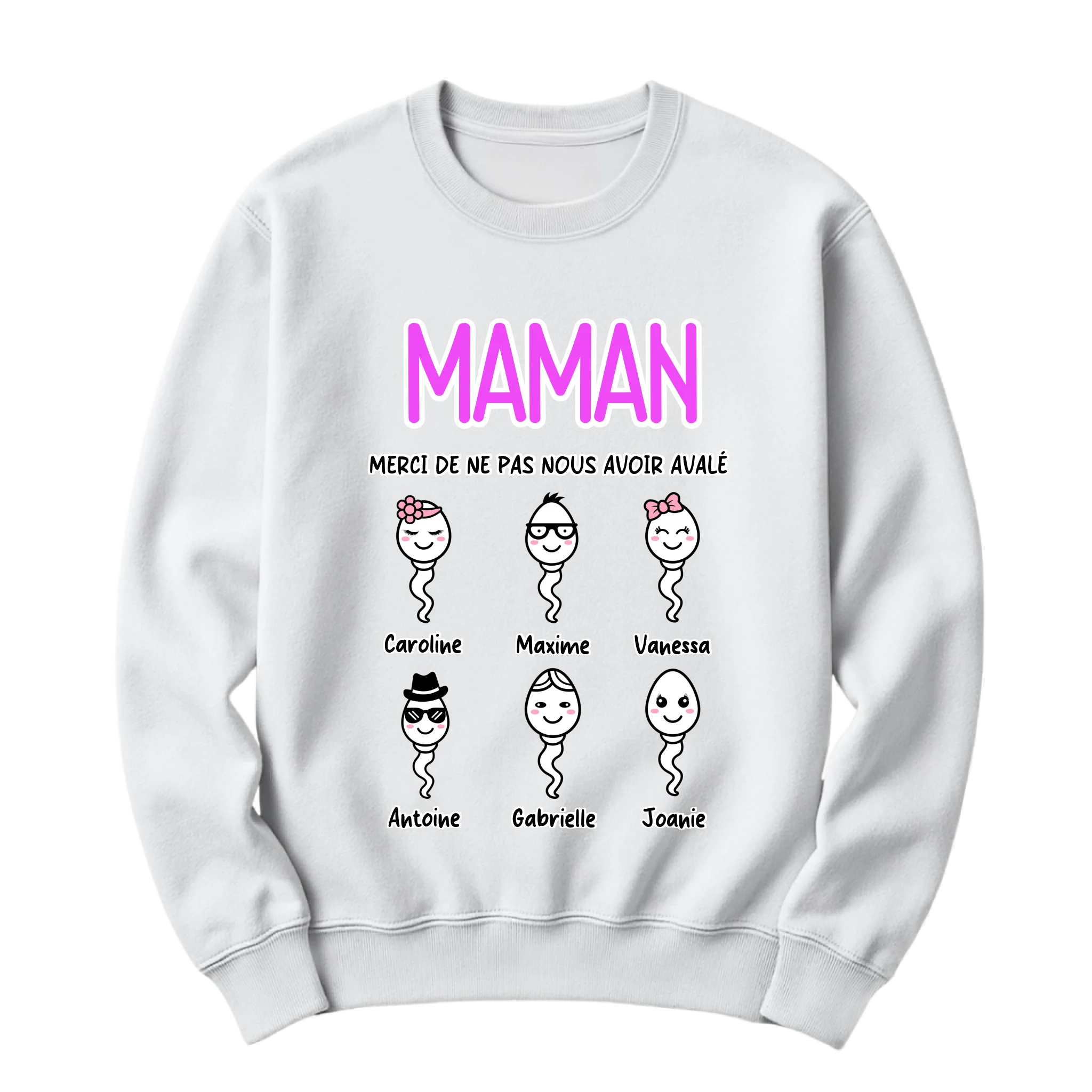 crewneck blanc