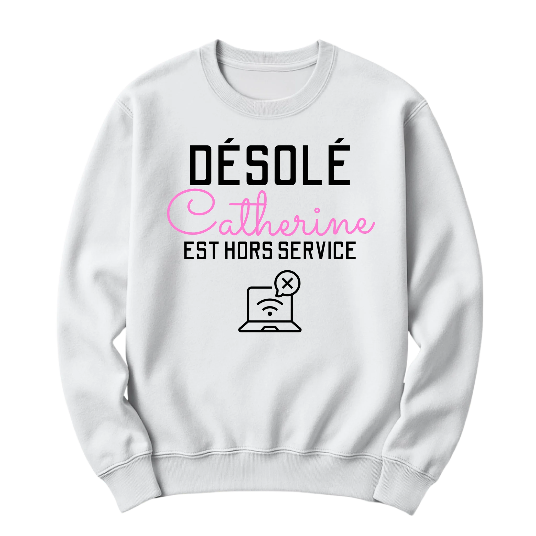 crewneck blanc