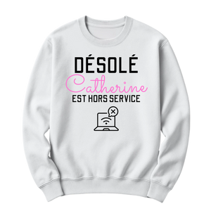 crewneck blanc