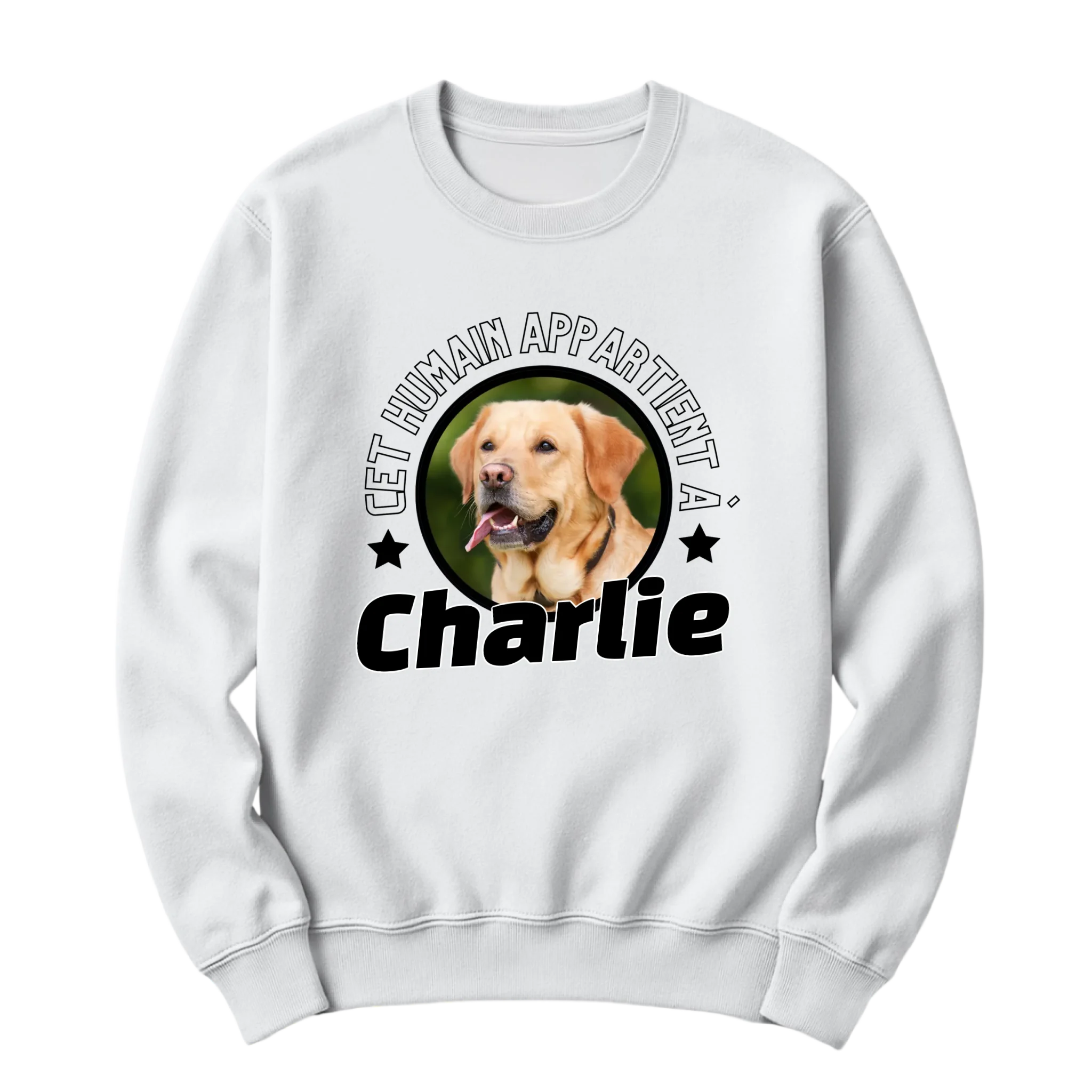 crewneck blanc