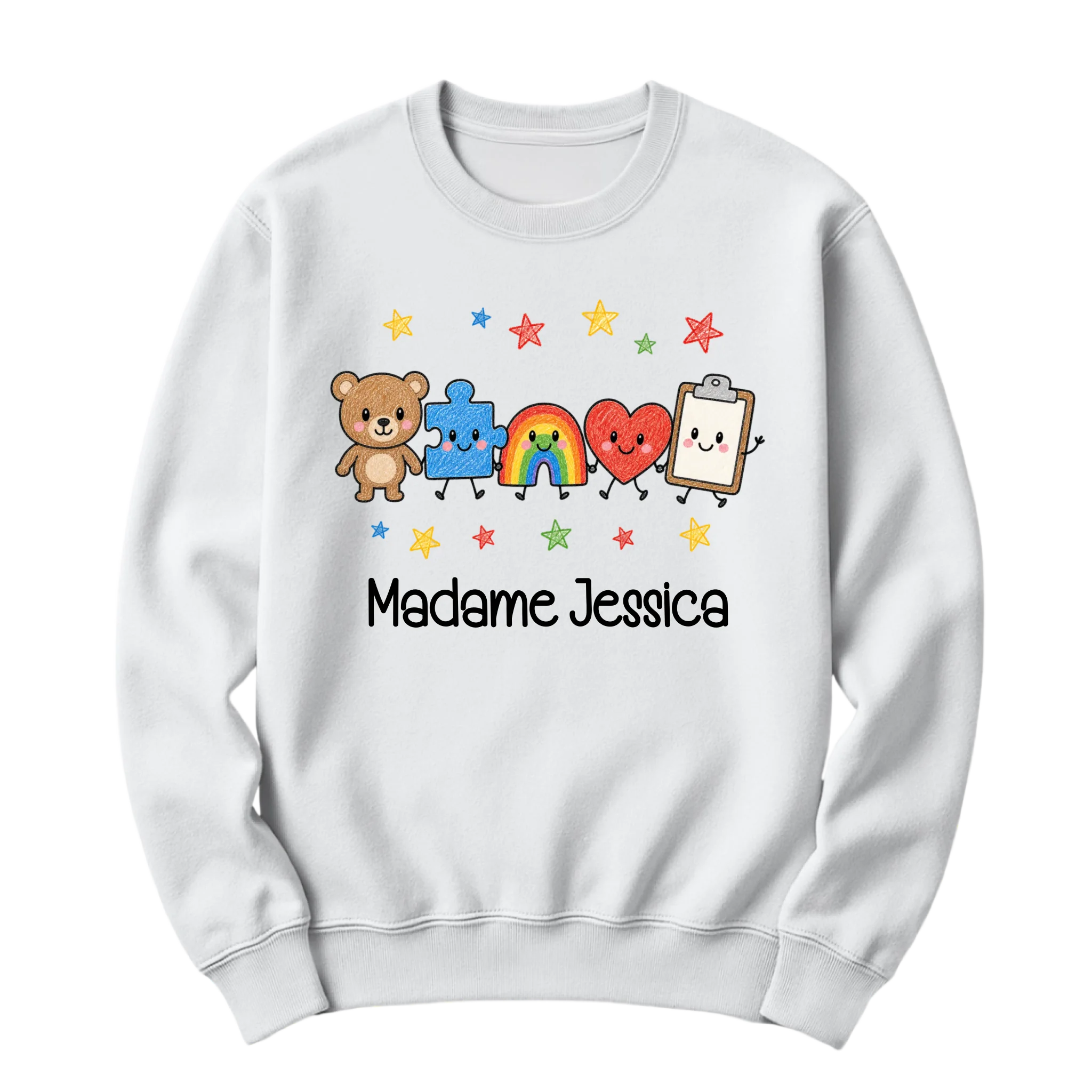 crewneck blanc