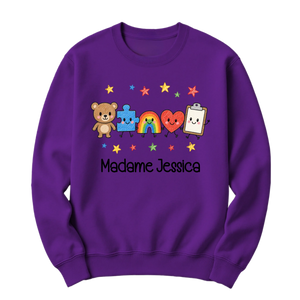crewneck blanc