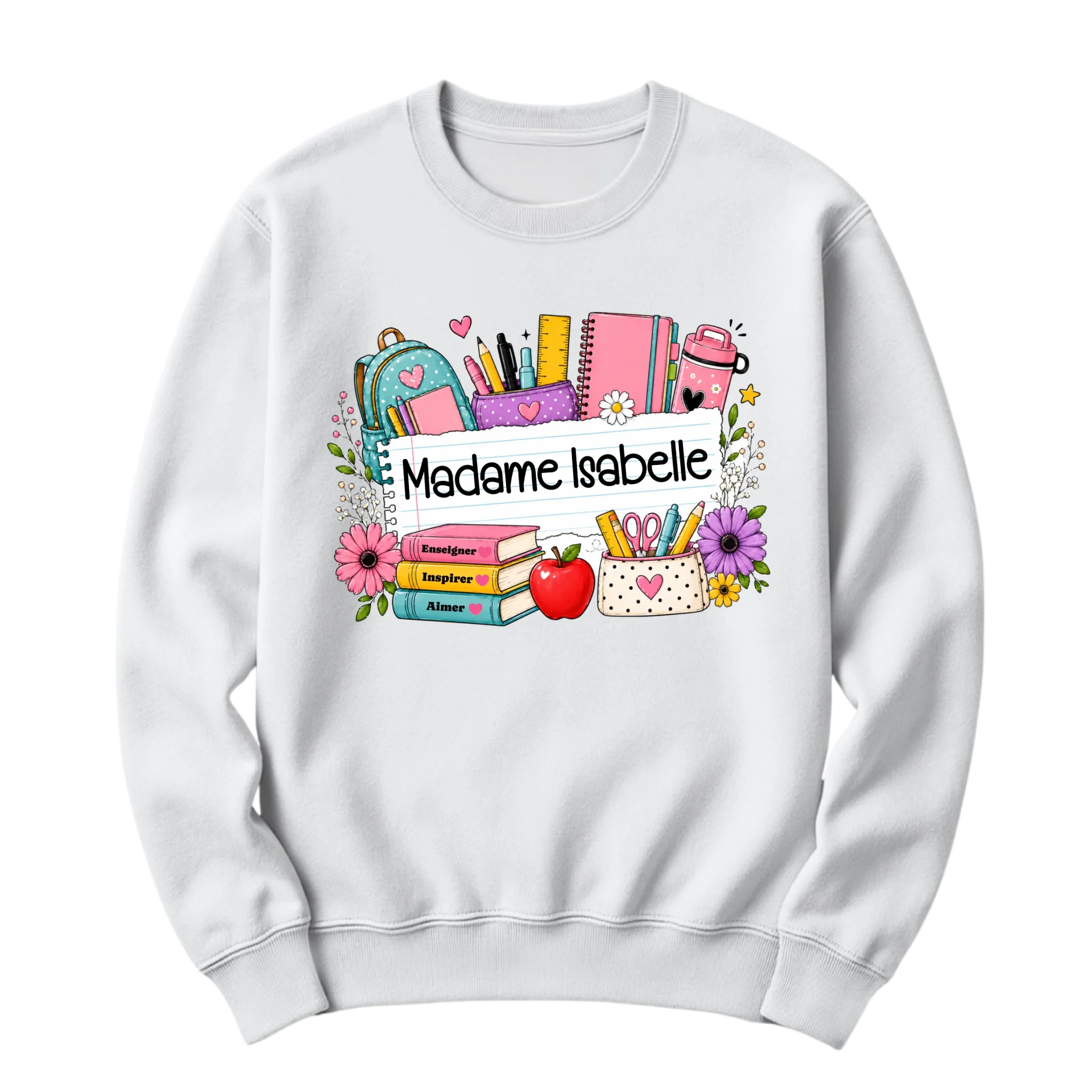 crewneck blanc