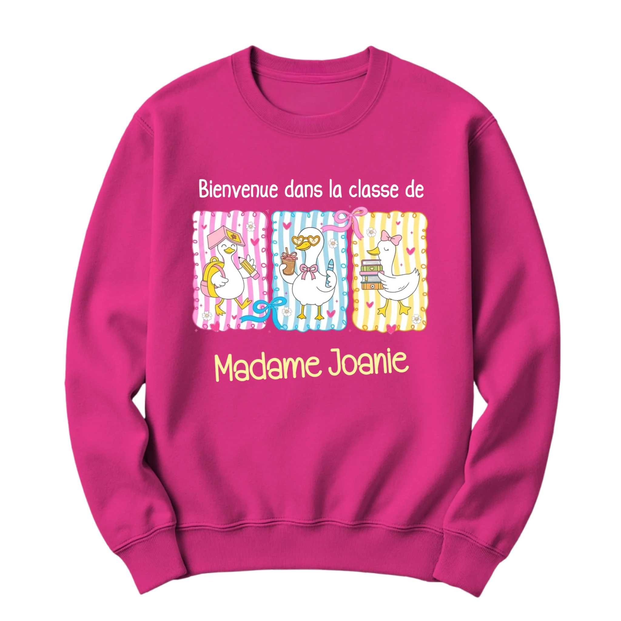 Crewneck Personnalisable Bienvenue dans ma classe