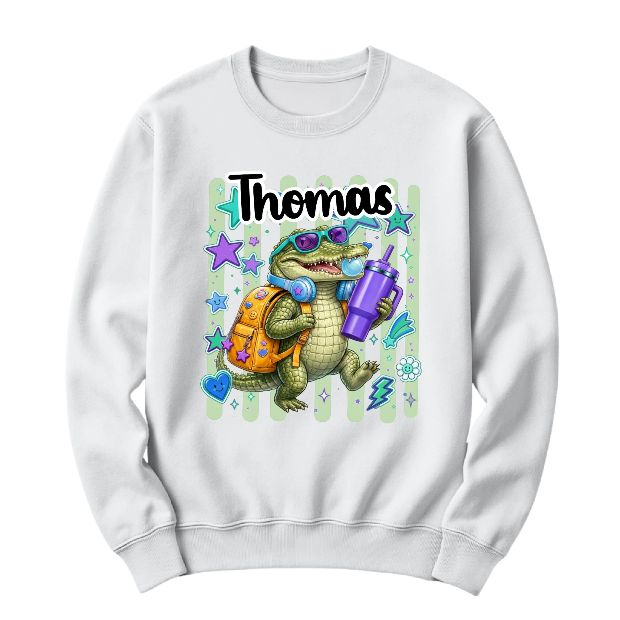 crewneck blanc