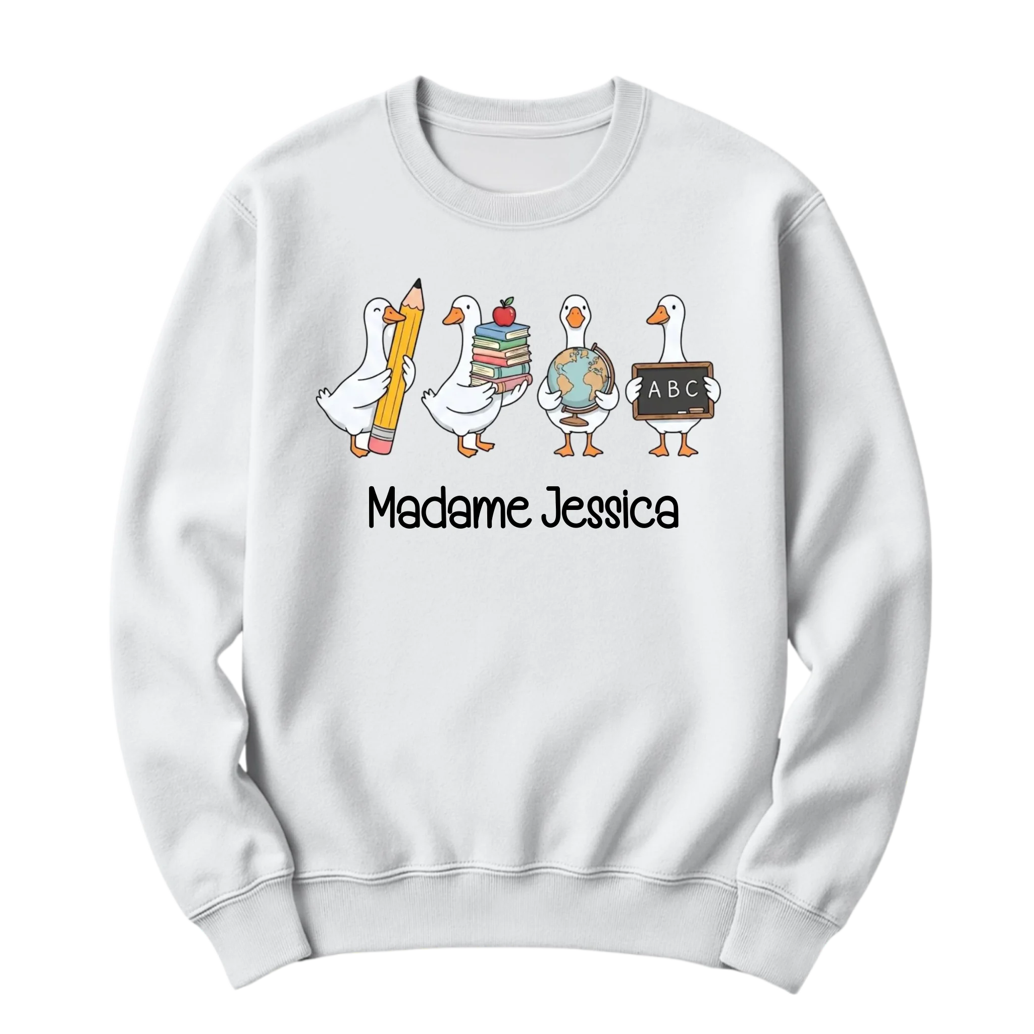 crewneck blanc