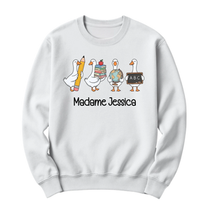 crewneck blanc