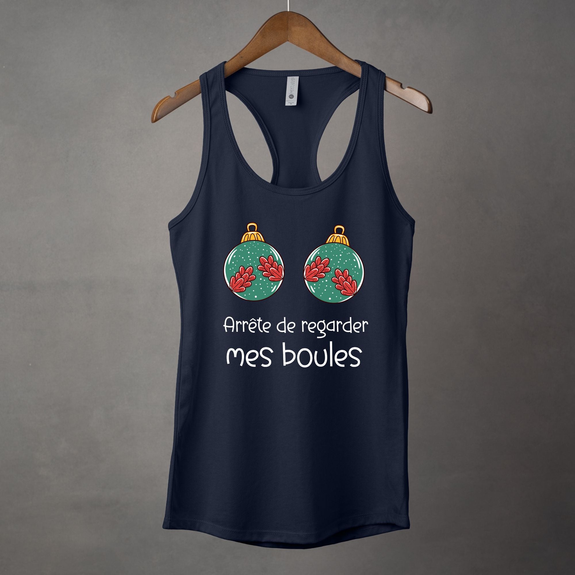 Camisole Arrête de regarder mes boules