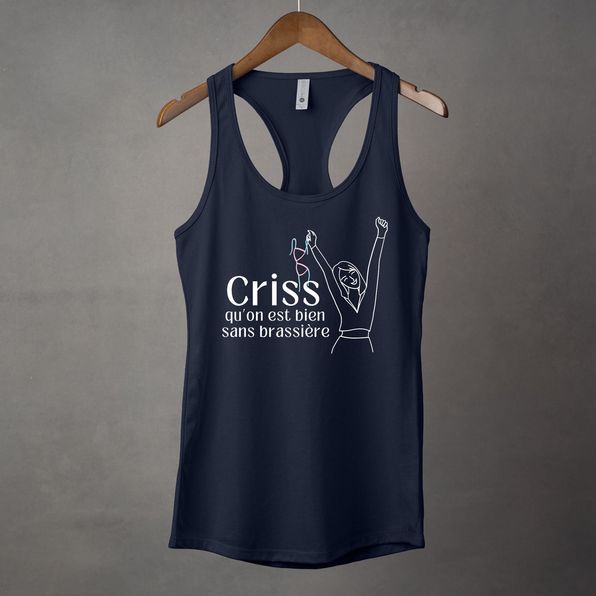 Camisole Criss qu'on est bien sans brassière