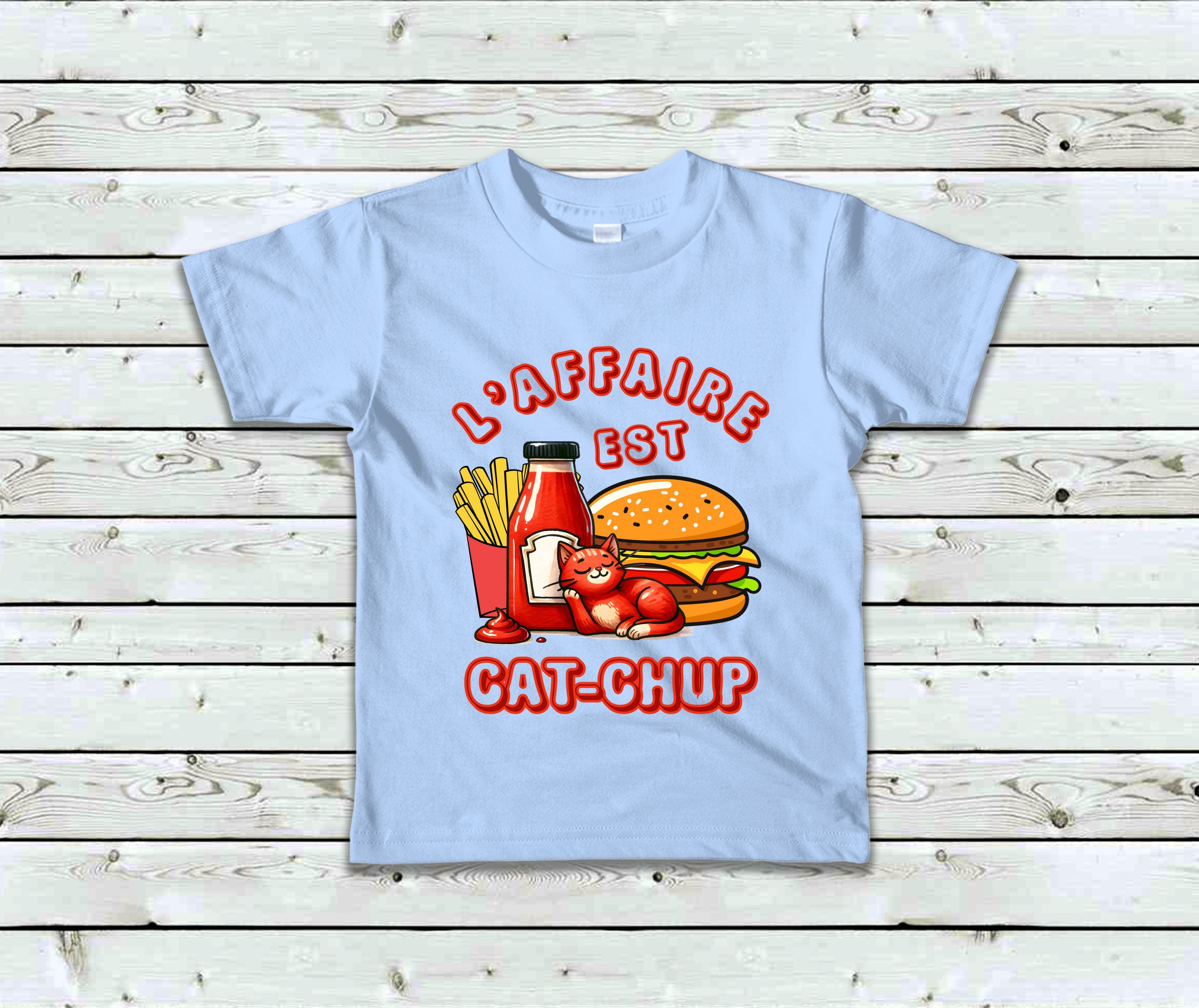 T-Shirt Enfant L'affaire est cat-chup