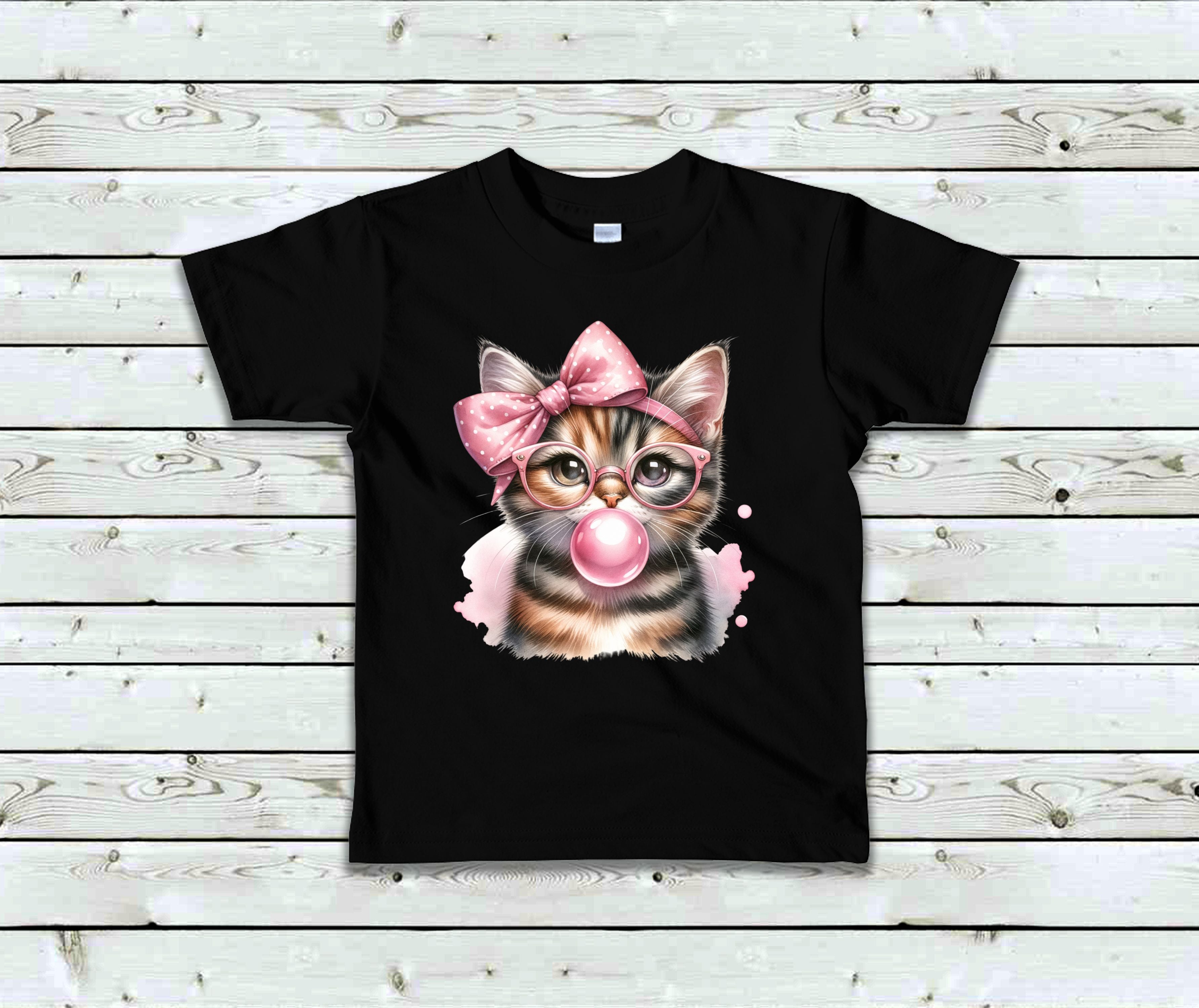 T-Shirt Chat et gomme balloune