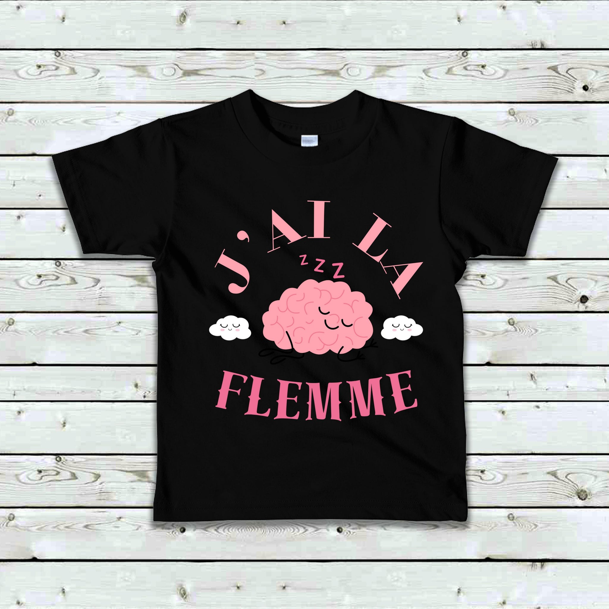 T-Shirt Enfant J'ai la flemme