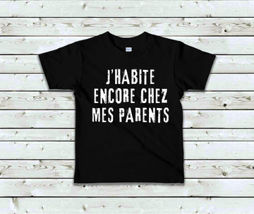 T-Shirt Enfant J'habite encore chez mes parents