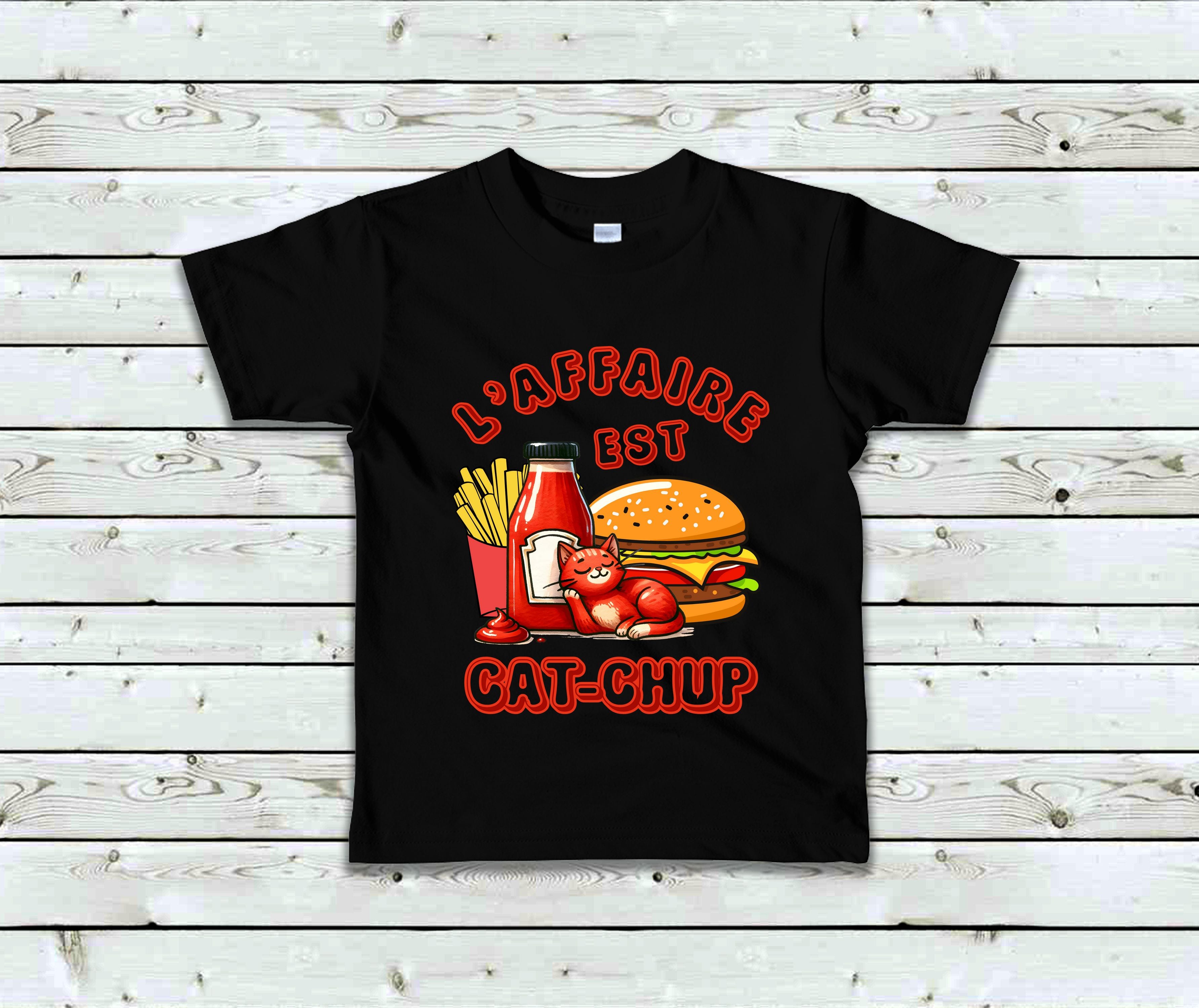 T-Shirt Enfant L'affaire est cat-chup