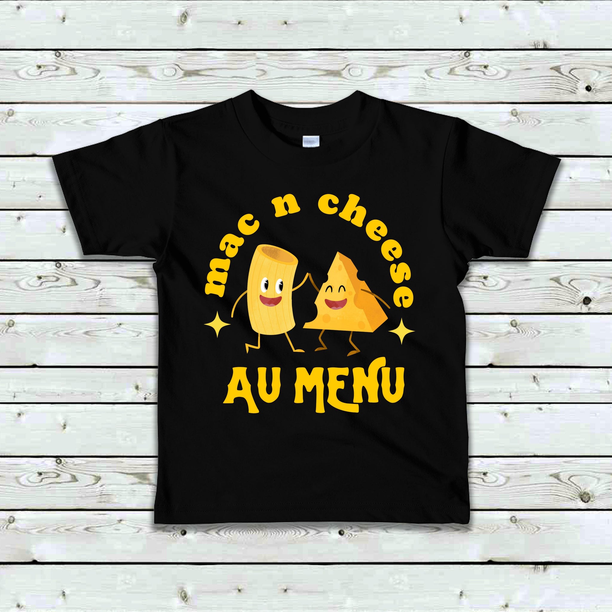 T-Shirt Enfant Mac N Cheese au menu