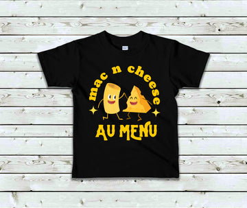 T-Shirt Enfant Mac N Cheese au menu