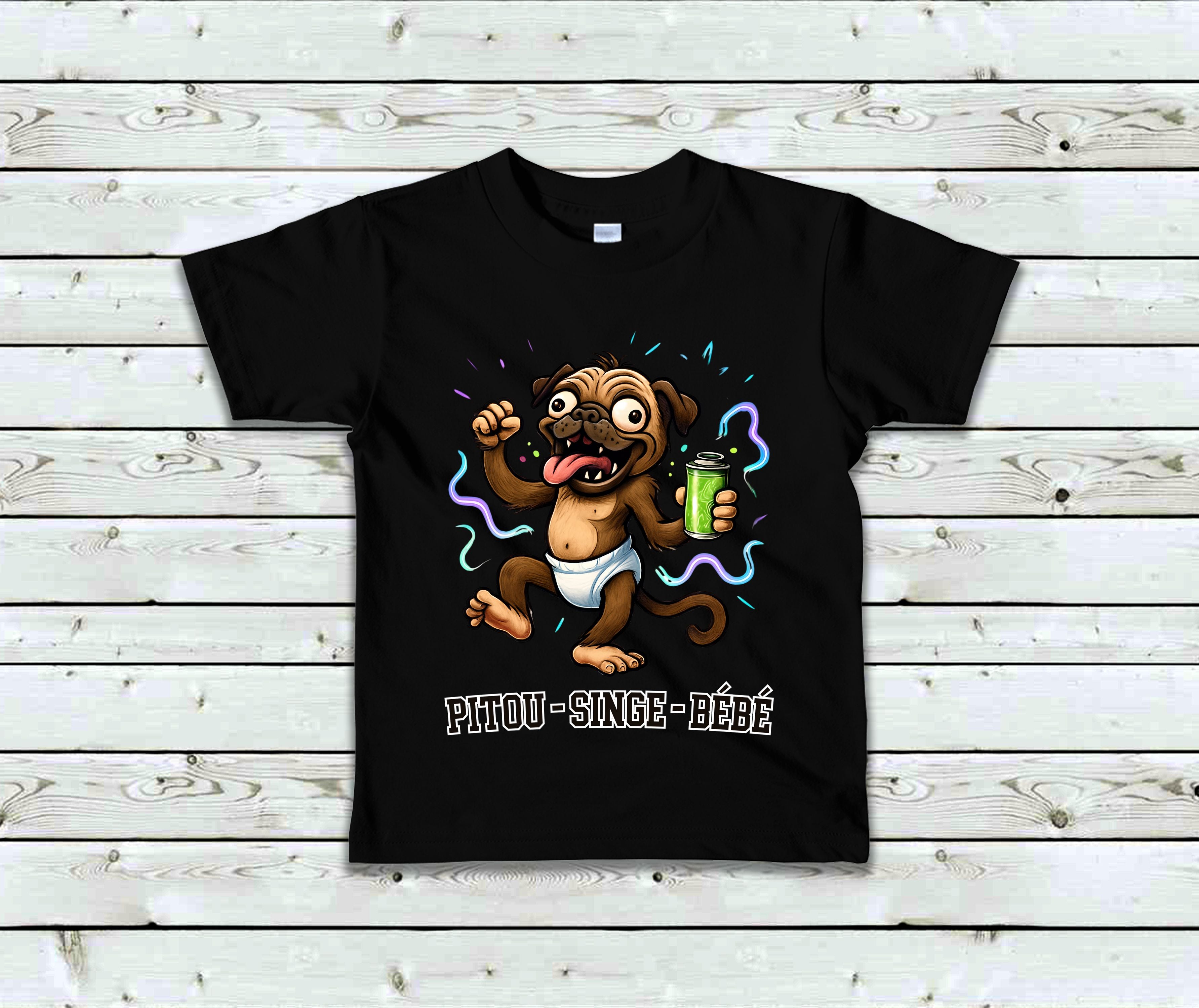 T-Shirt Pitou Singe Bébé