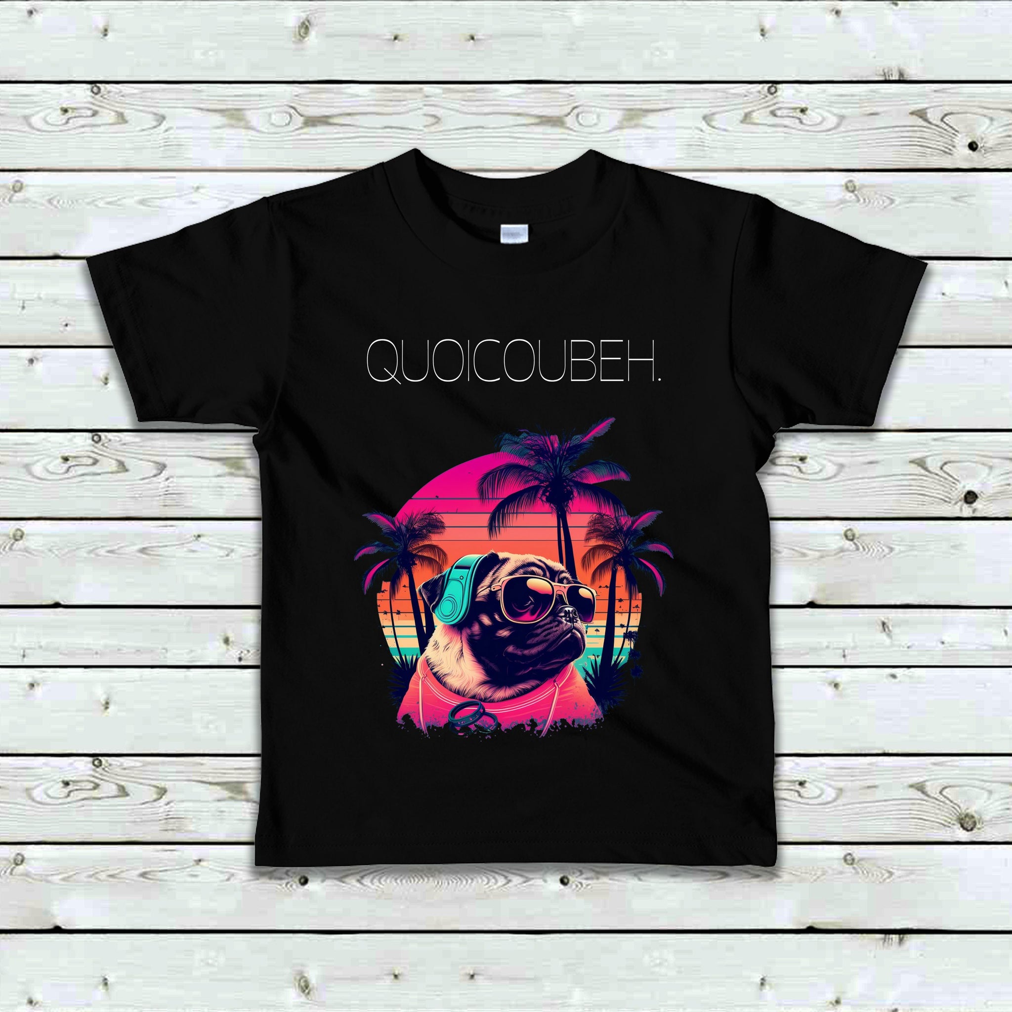 T-Shirt Enfant Quoicoubeh Pug