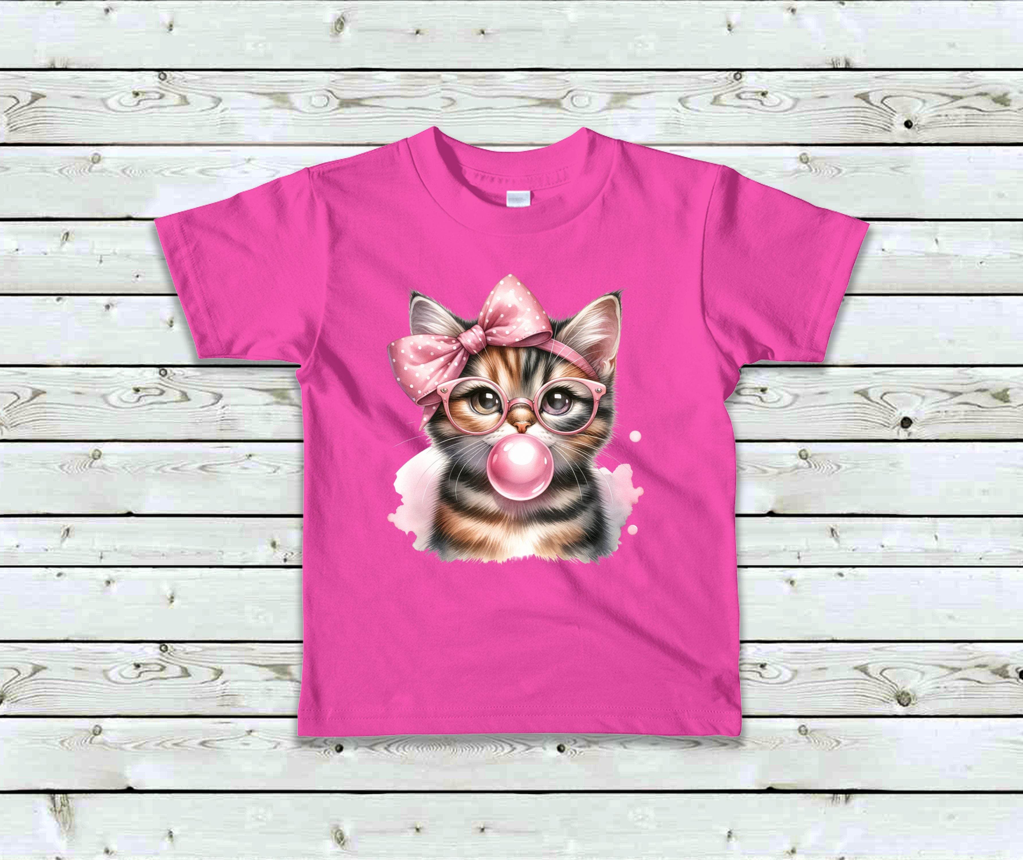T-Shirt Chat et gomme balloune