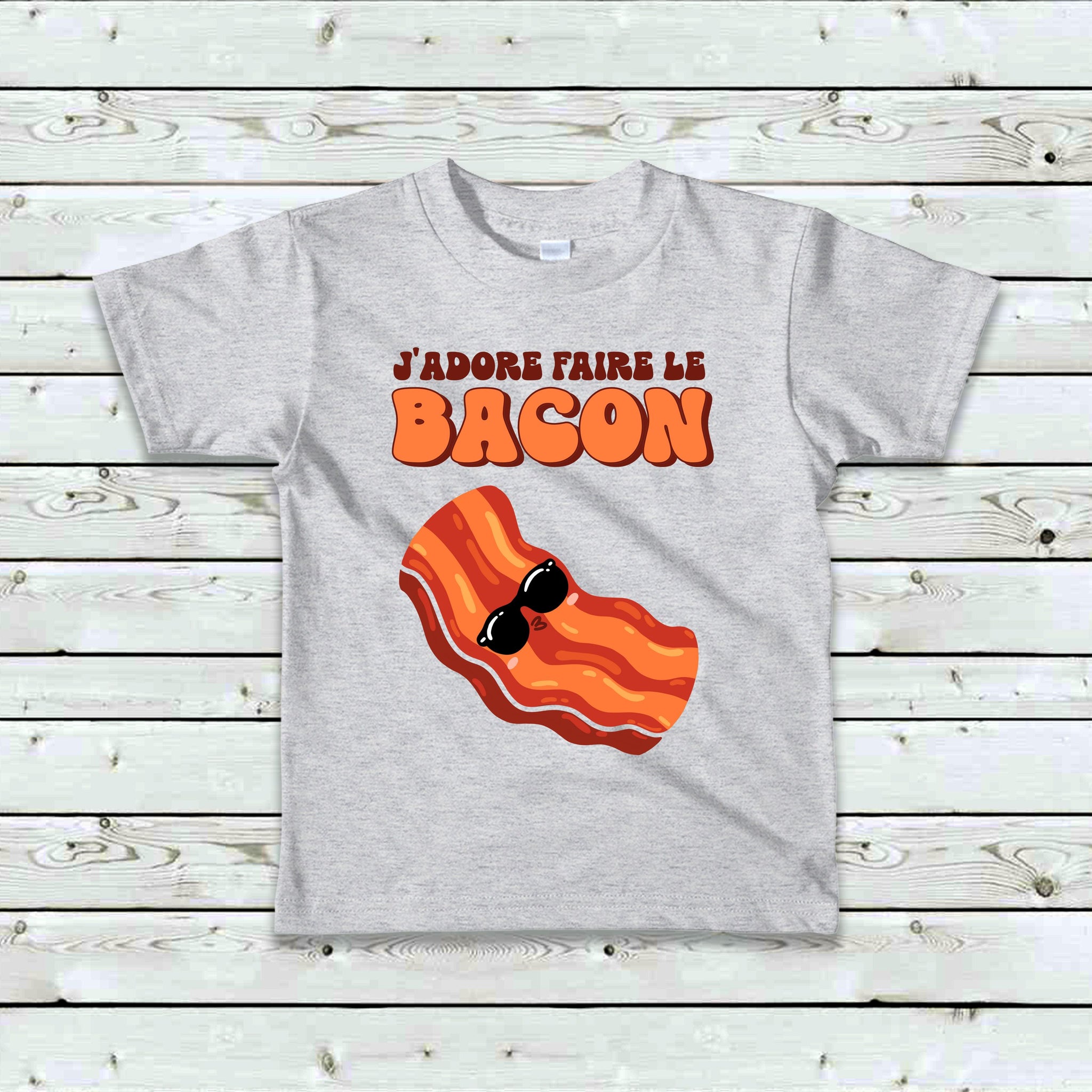 T-Shirt Enfant J'adore faire le bacon