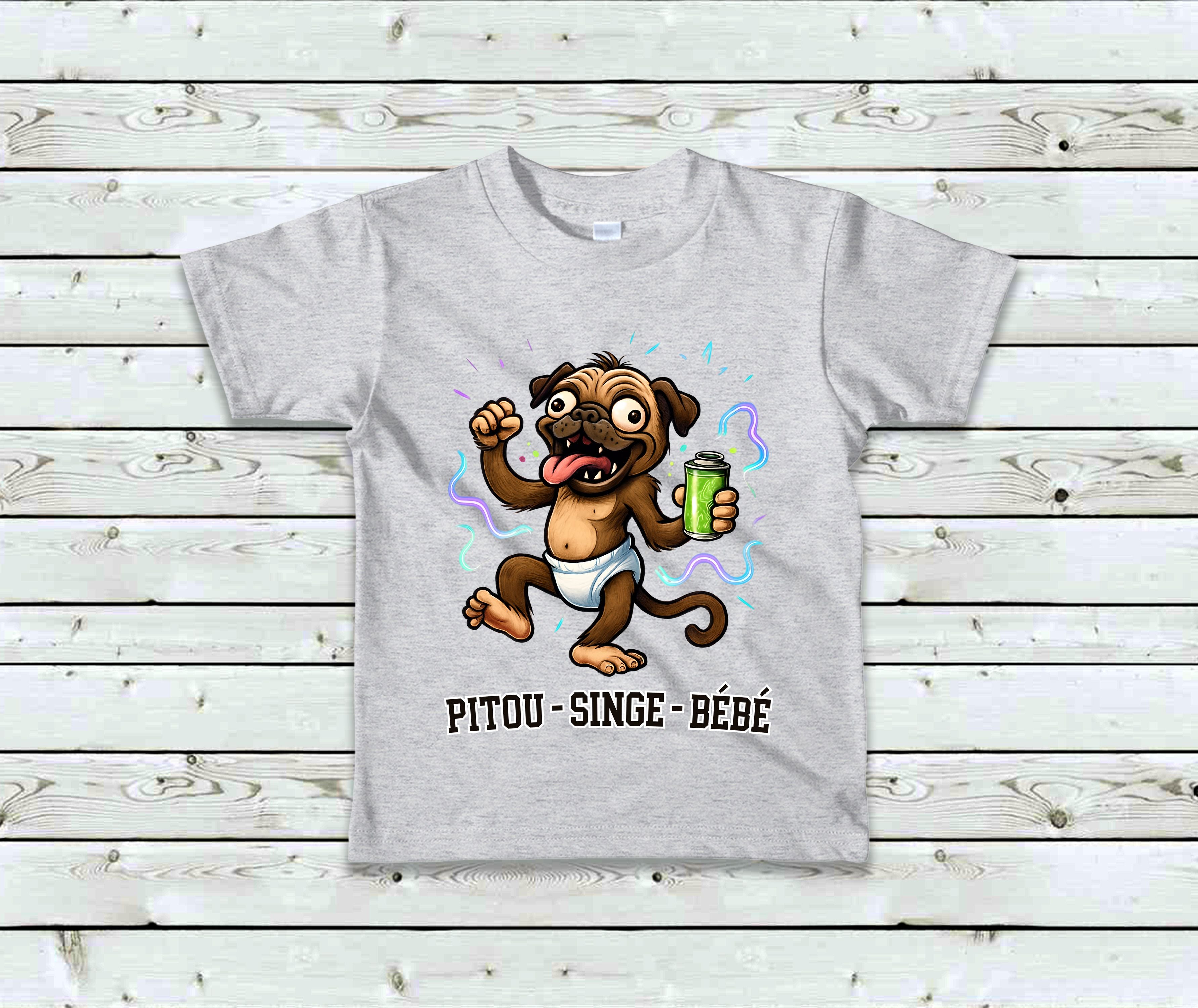 T-Shirt Pitou Singe Bébé