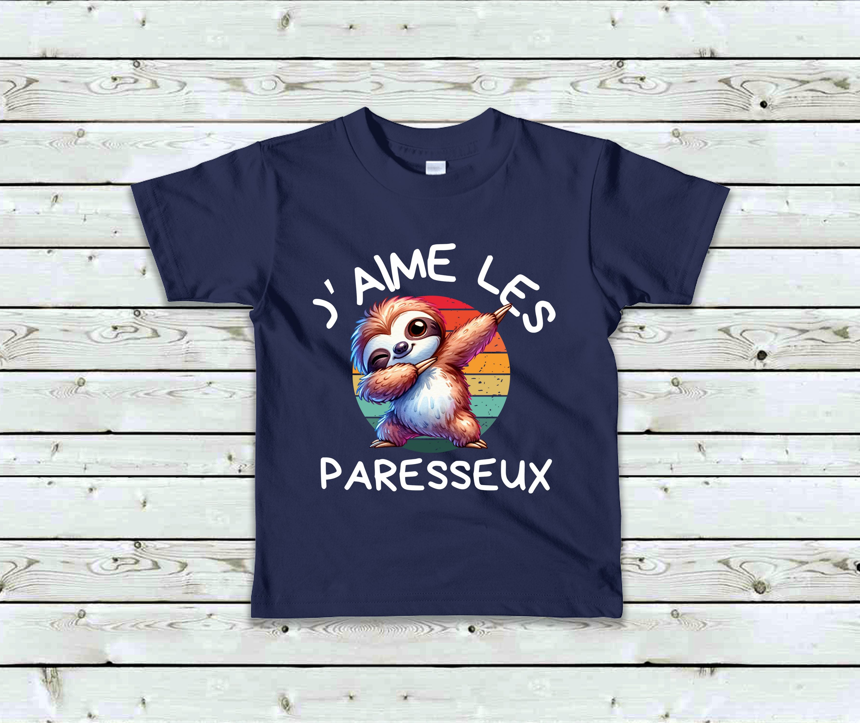 T-Shirt Enfant J'aime les paresseux