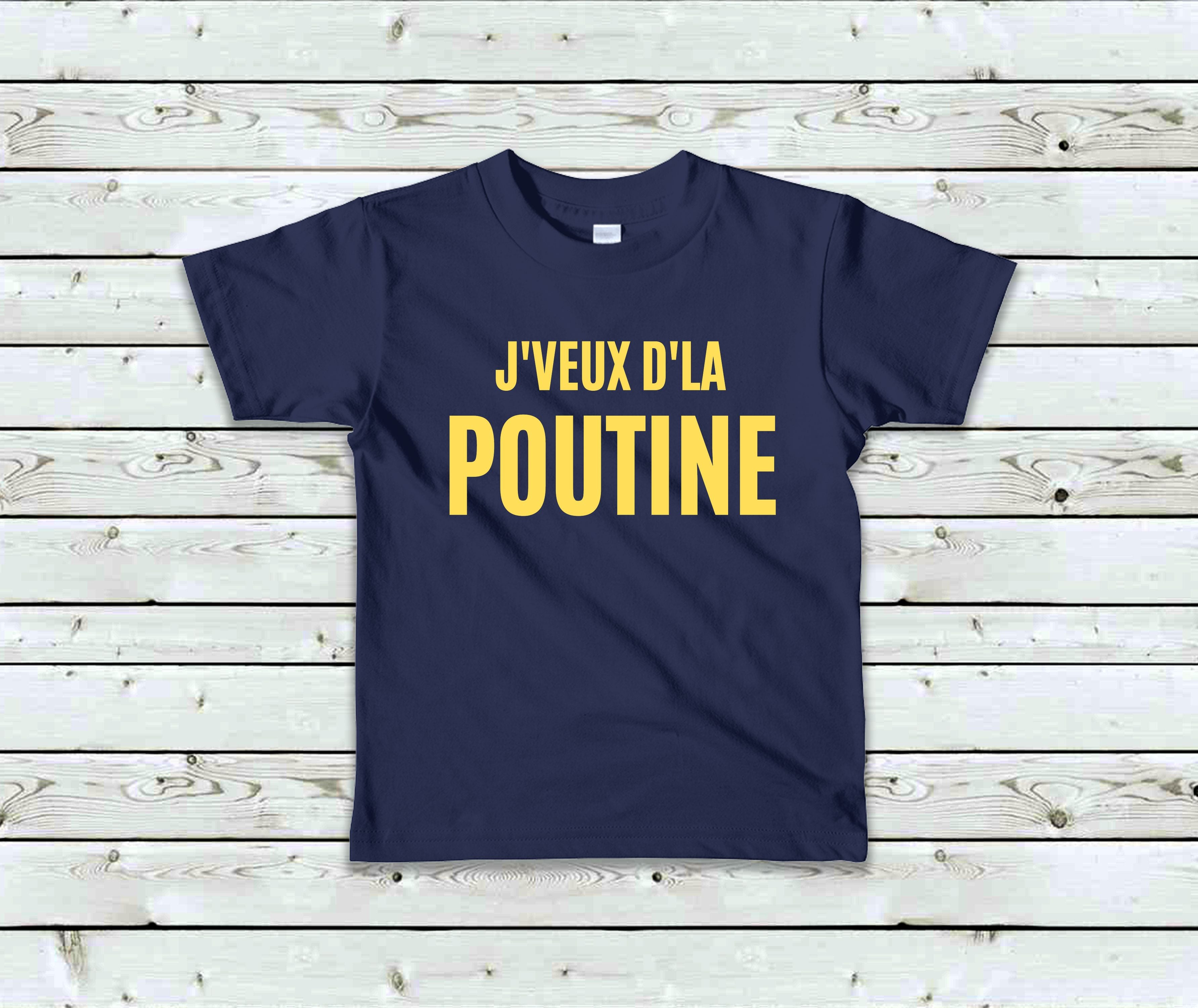 T-Shirt Enfant J'veux d'la poutine