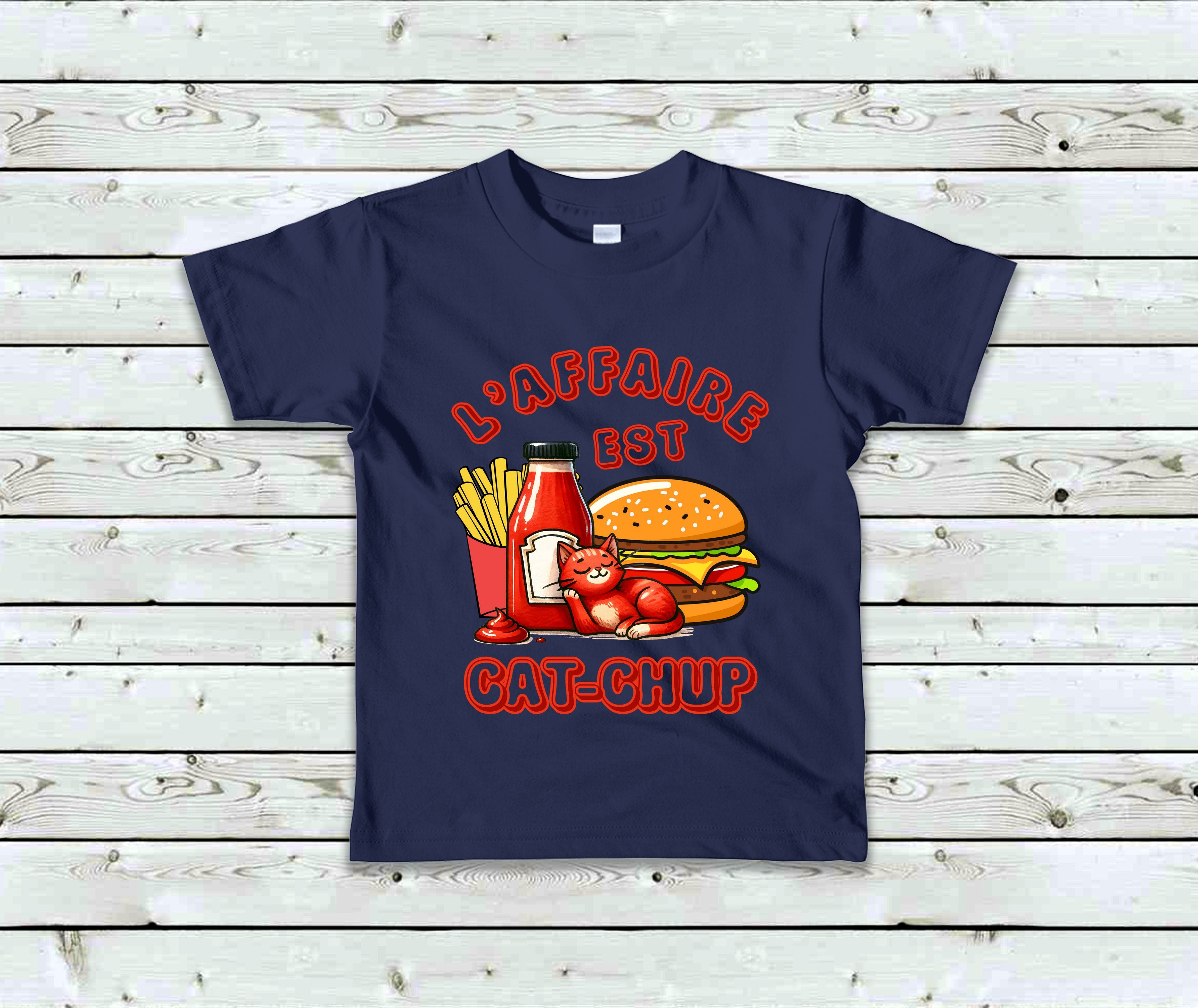 T-Shirt Enfant L'affaire est cat-chup