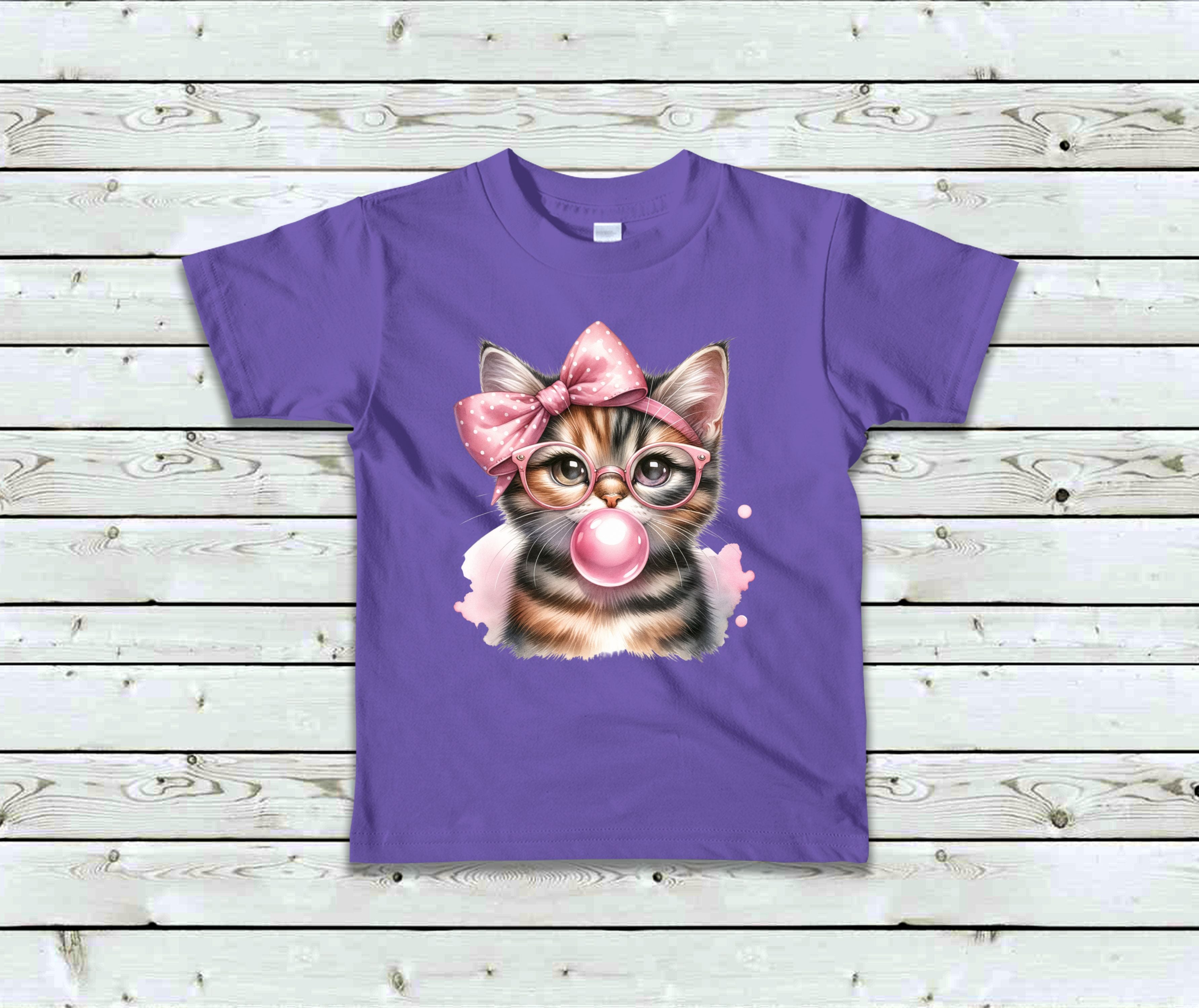 T-Shirt Chat et gomme balloune
