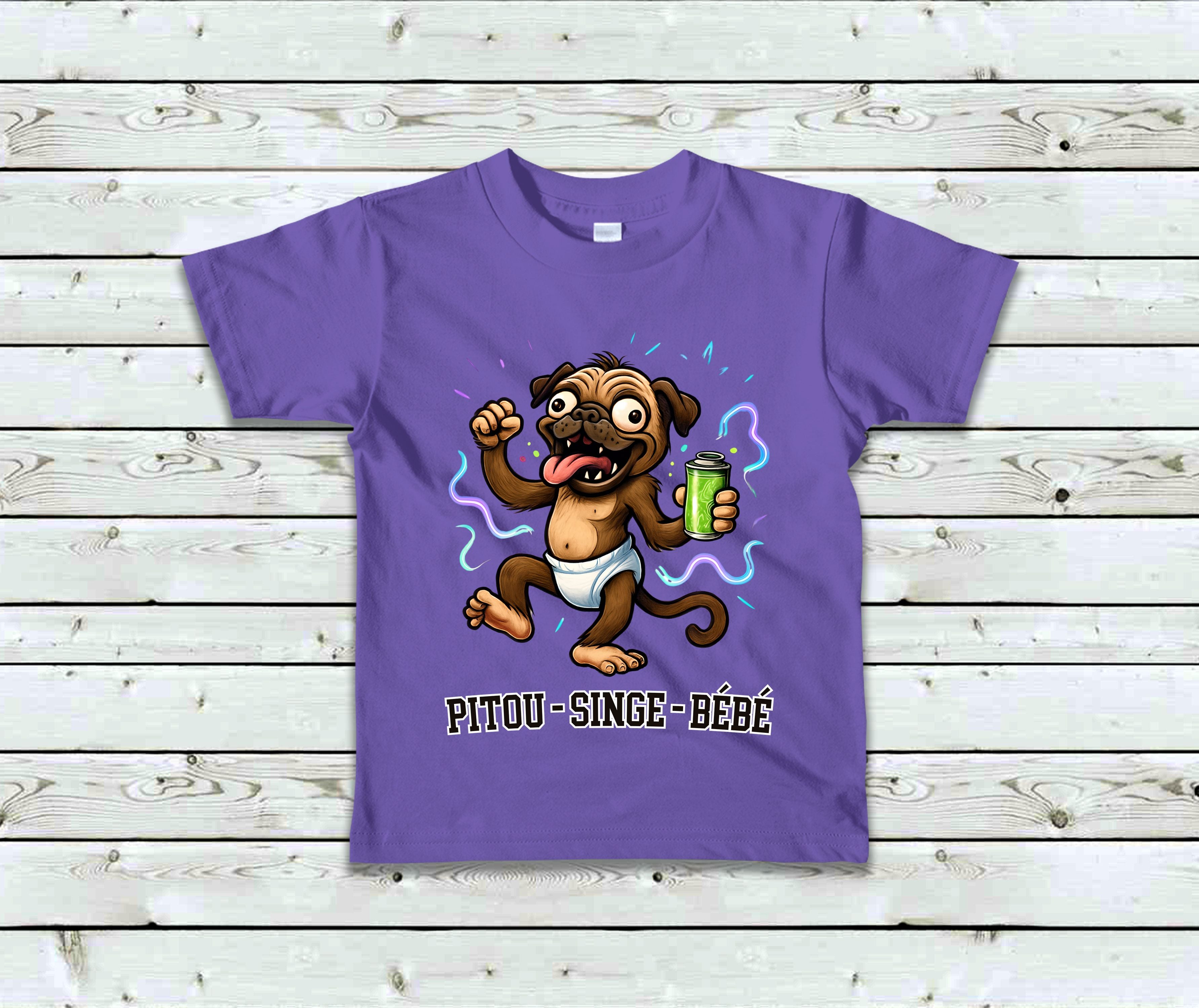 T-Shirt Pitou Singe Bébé