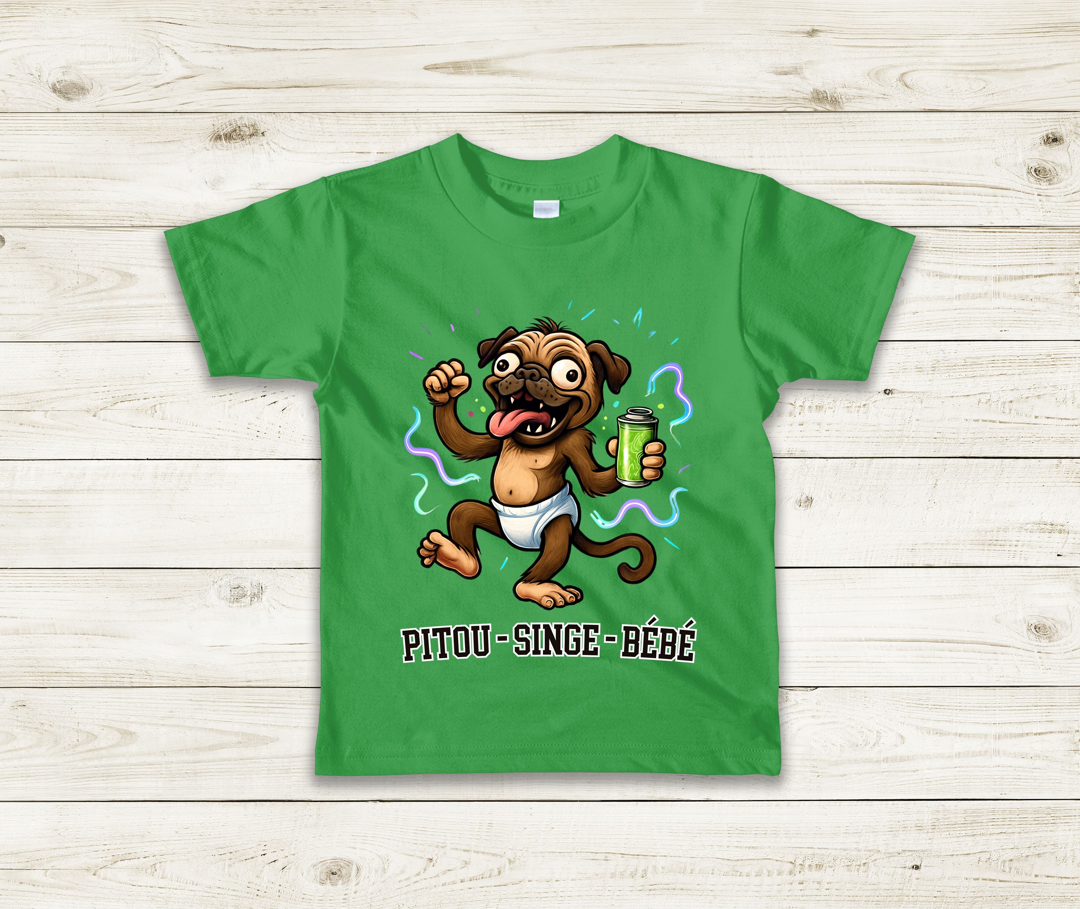 T-Shirt Pitou Singe Bébé