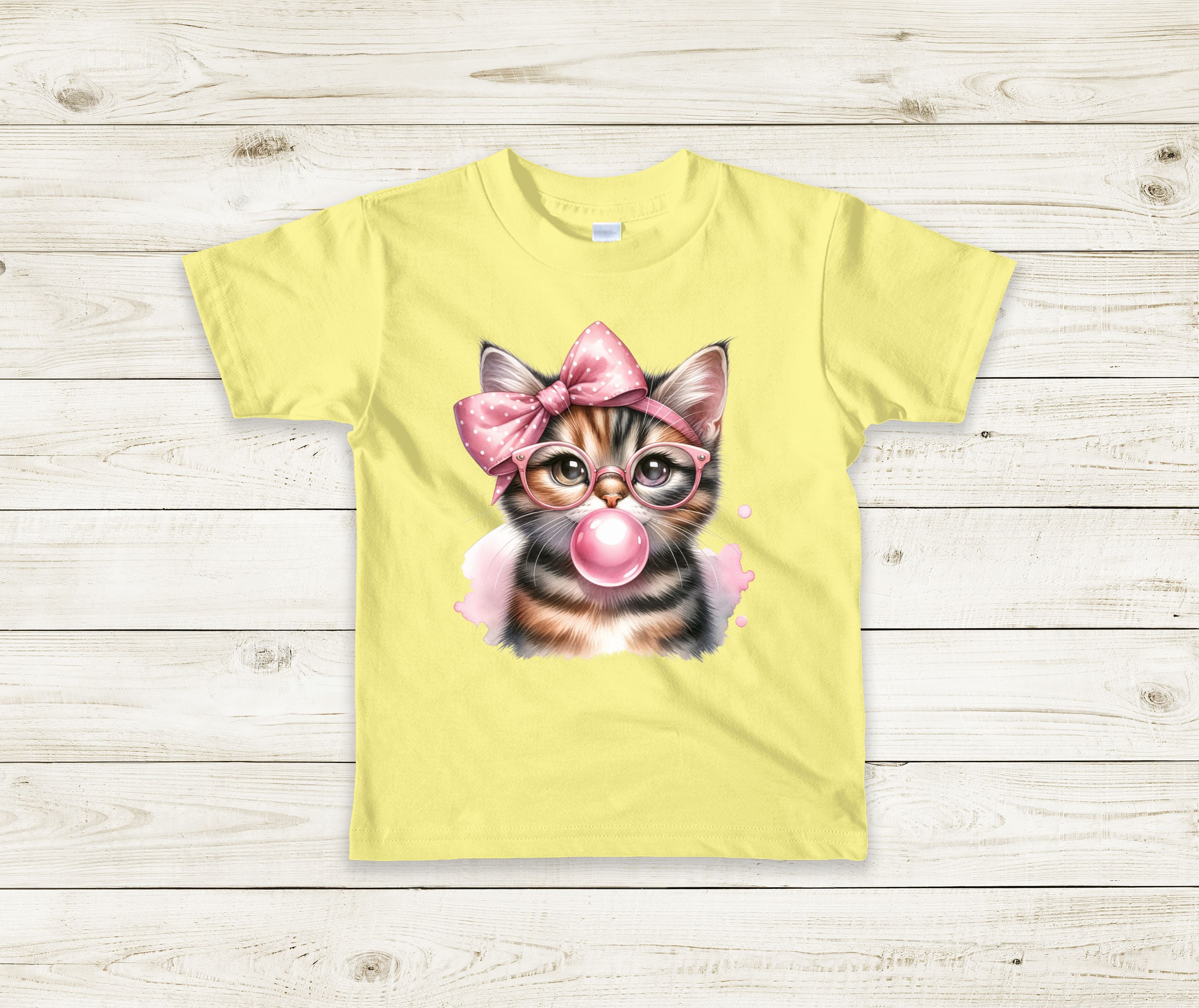 T-Shirt Chat et gomme balloune