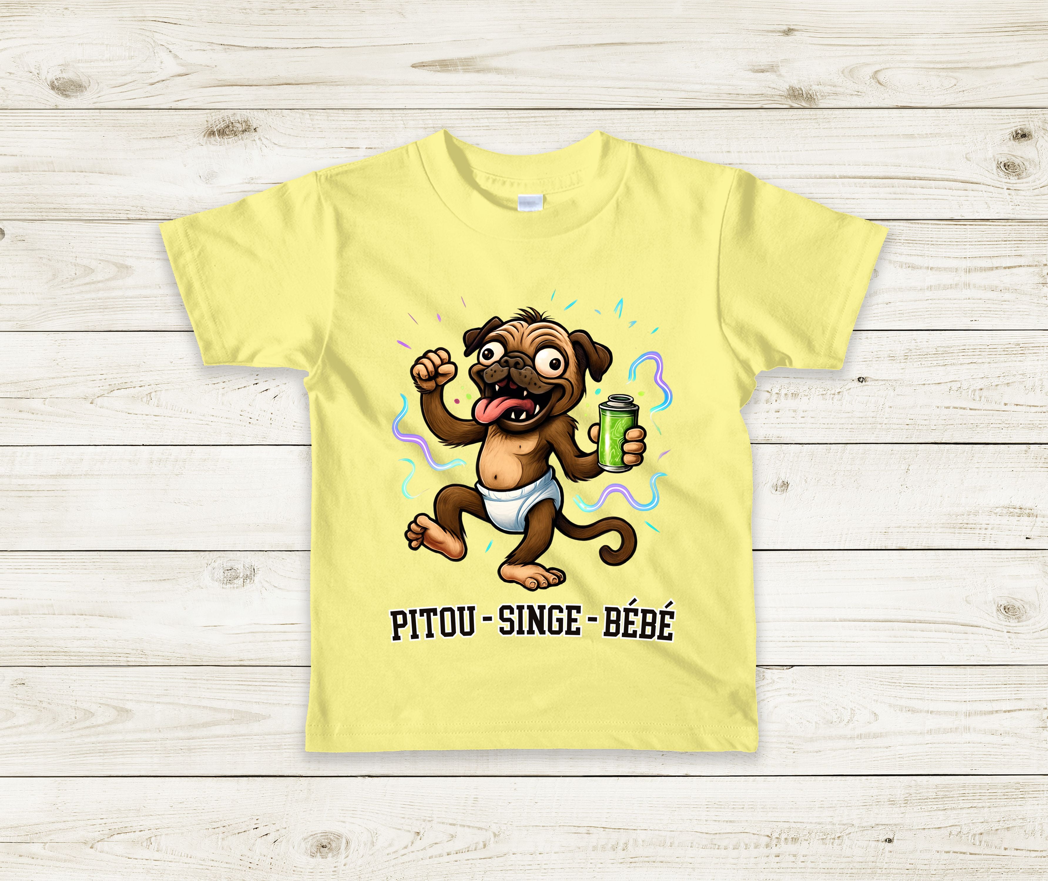T-Shirt Pitou Singe Bébé