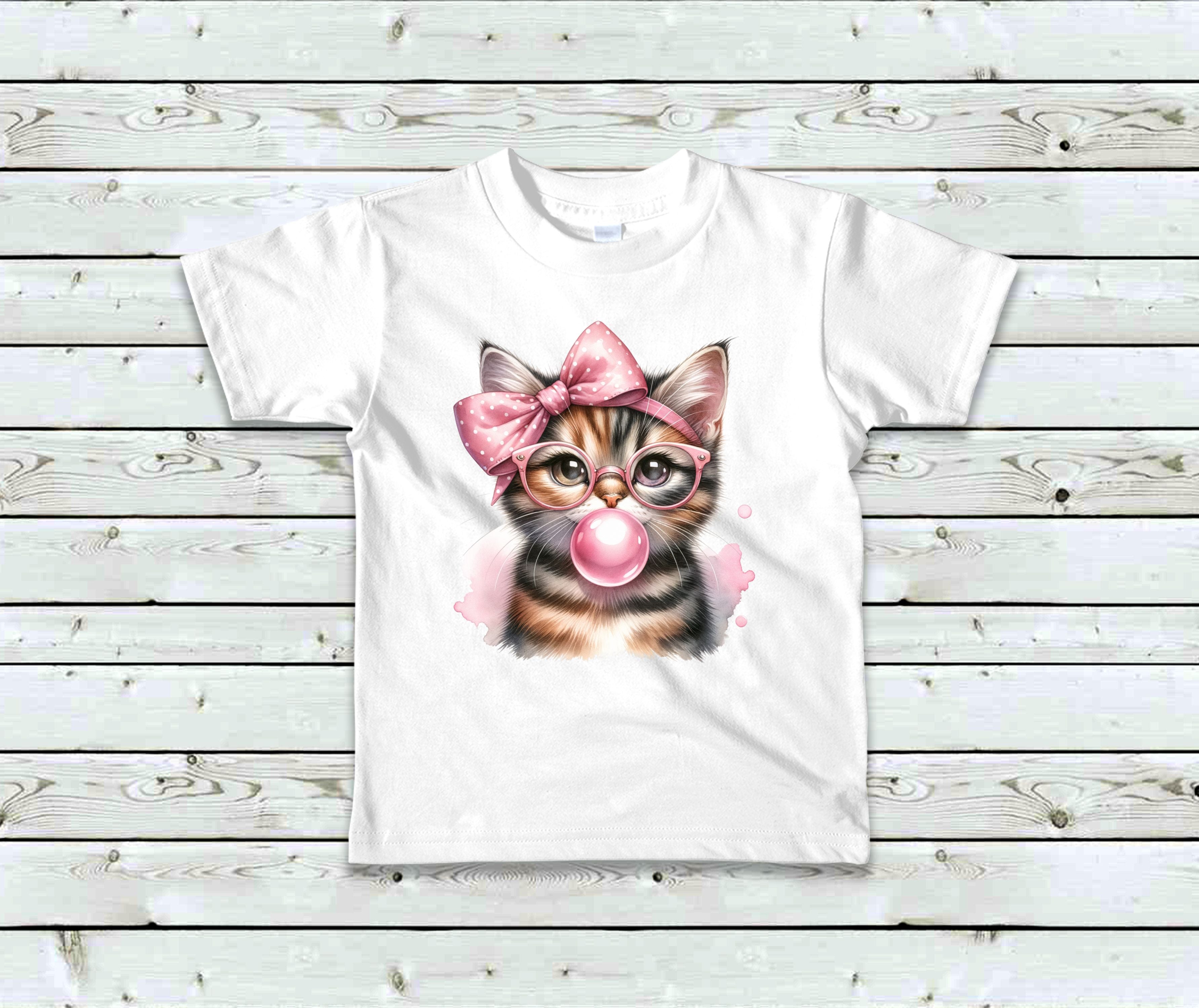 T-Shirt Chat et gomme balloune