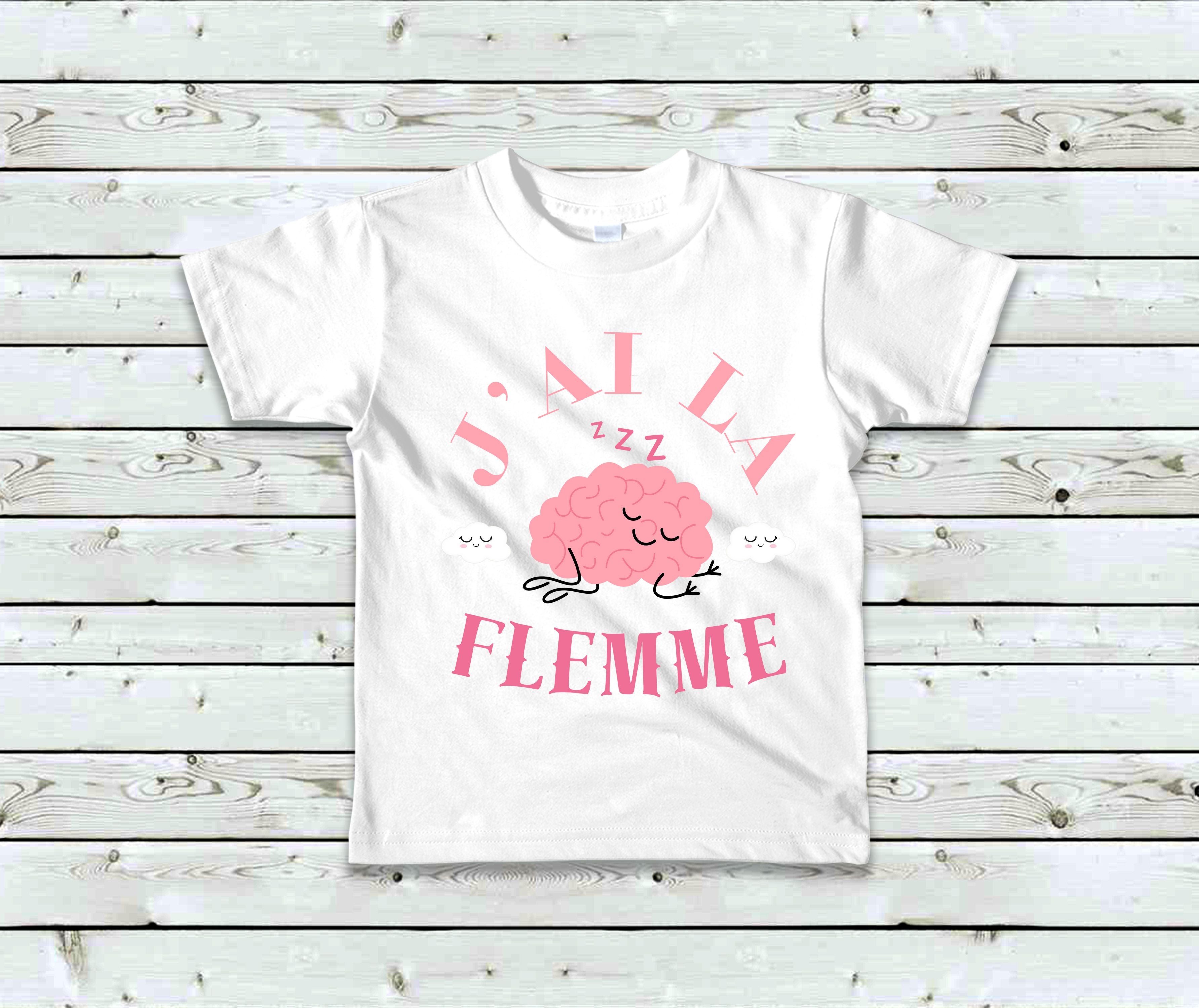T-Shirt Enfant J'ai la flemme