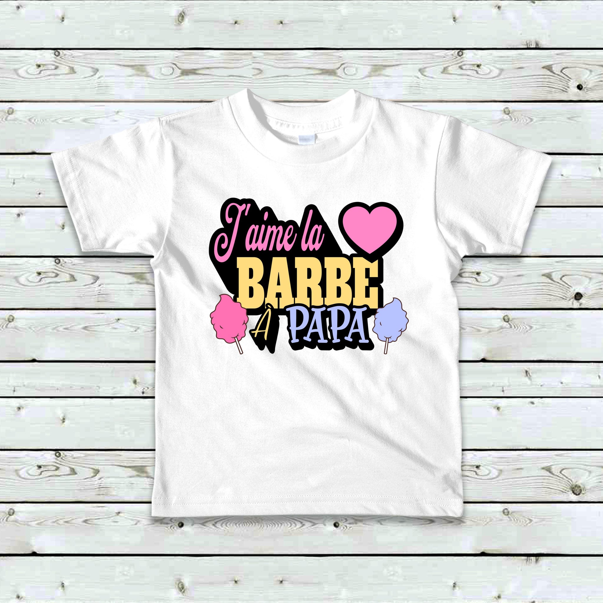 T-Shirt J'aime la barbe à Papa