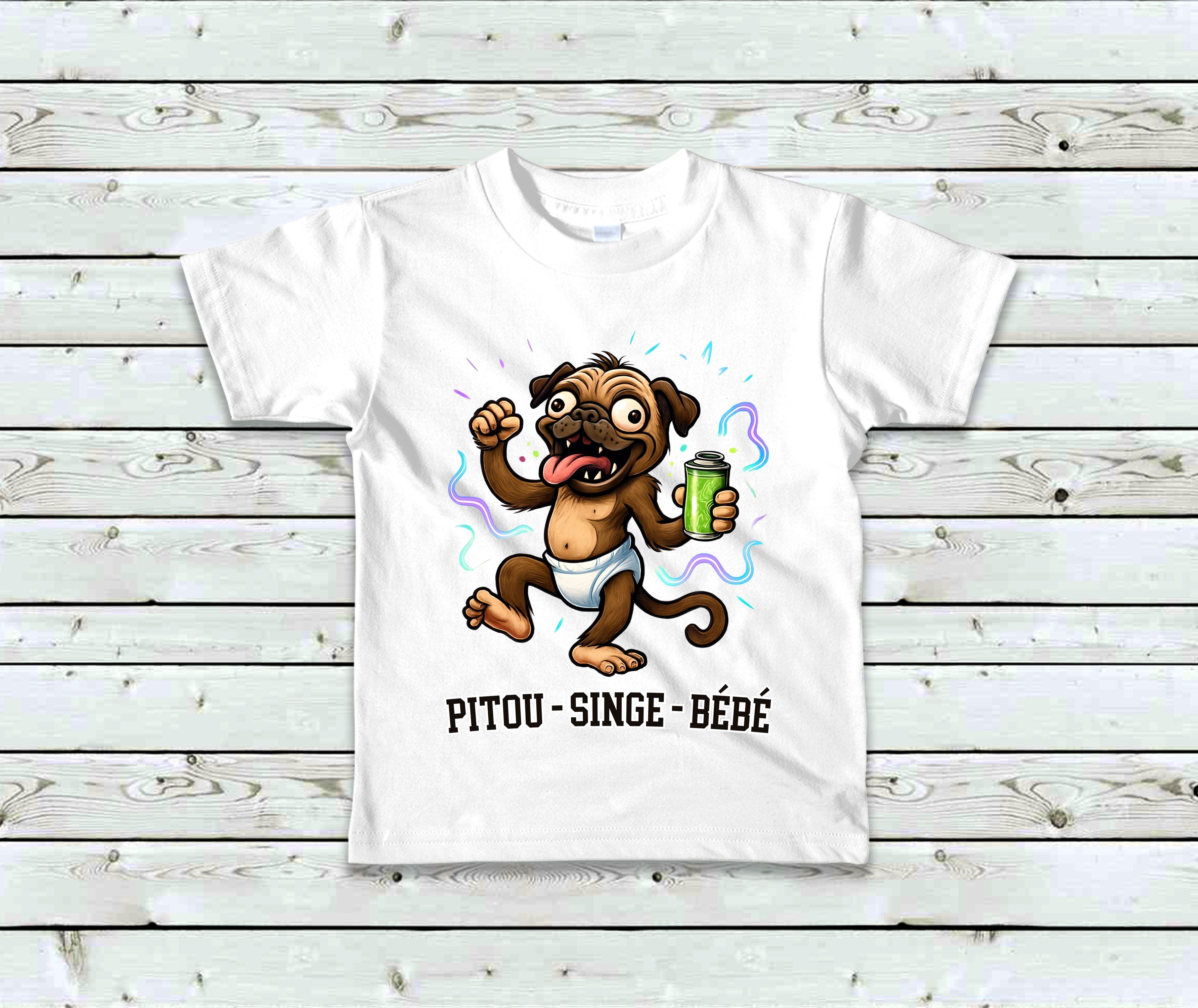 T-Shirt Pitou Singe Bébé