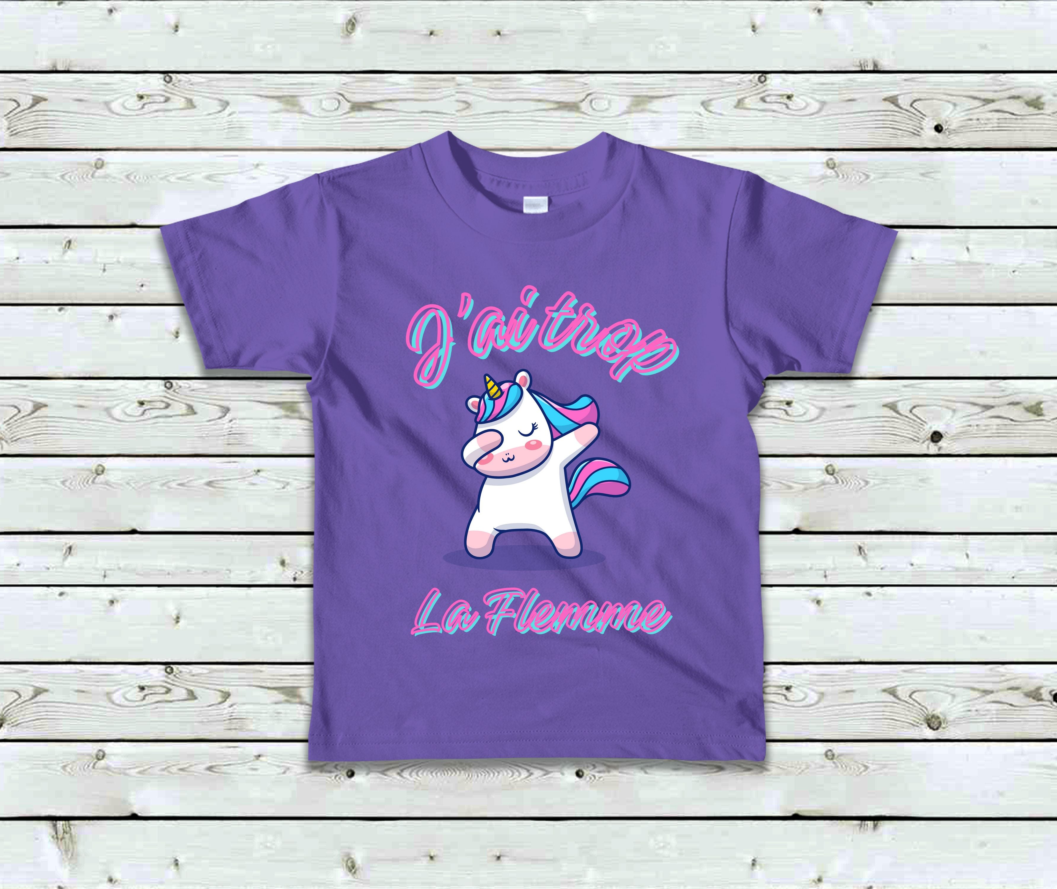 T-Shirt Enfant J'ai trop la flemme