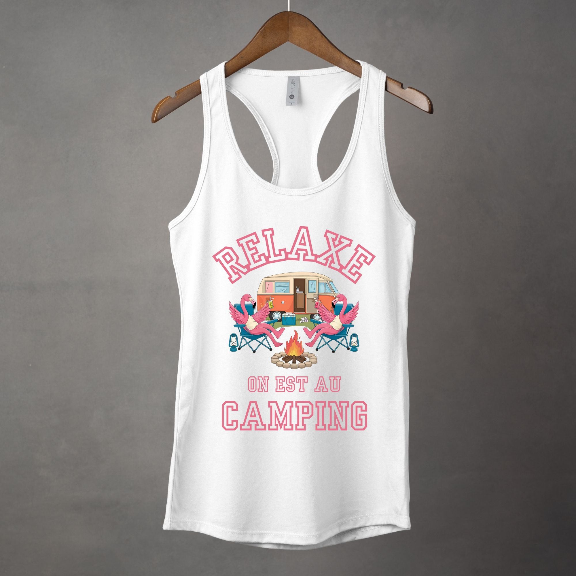 Camisole Relaxe on est au camping