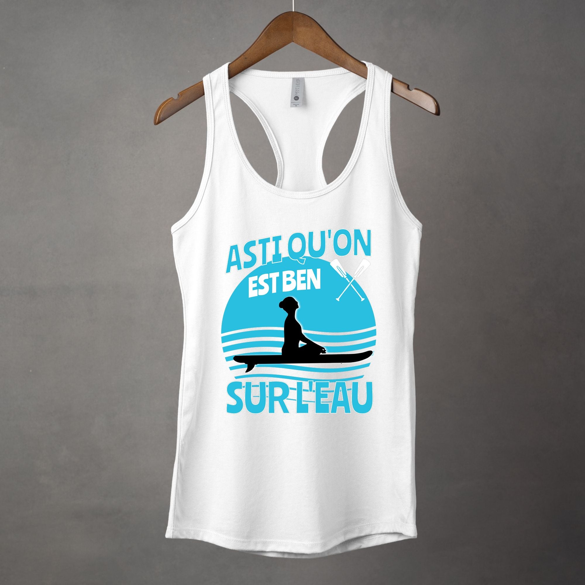 Camisole Asti qu'on est ben sur l'eau