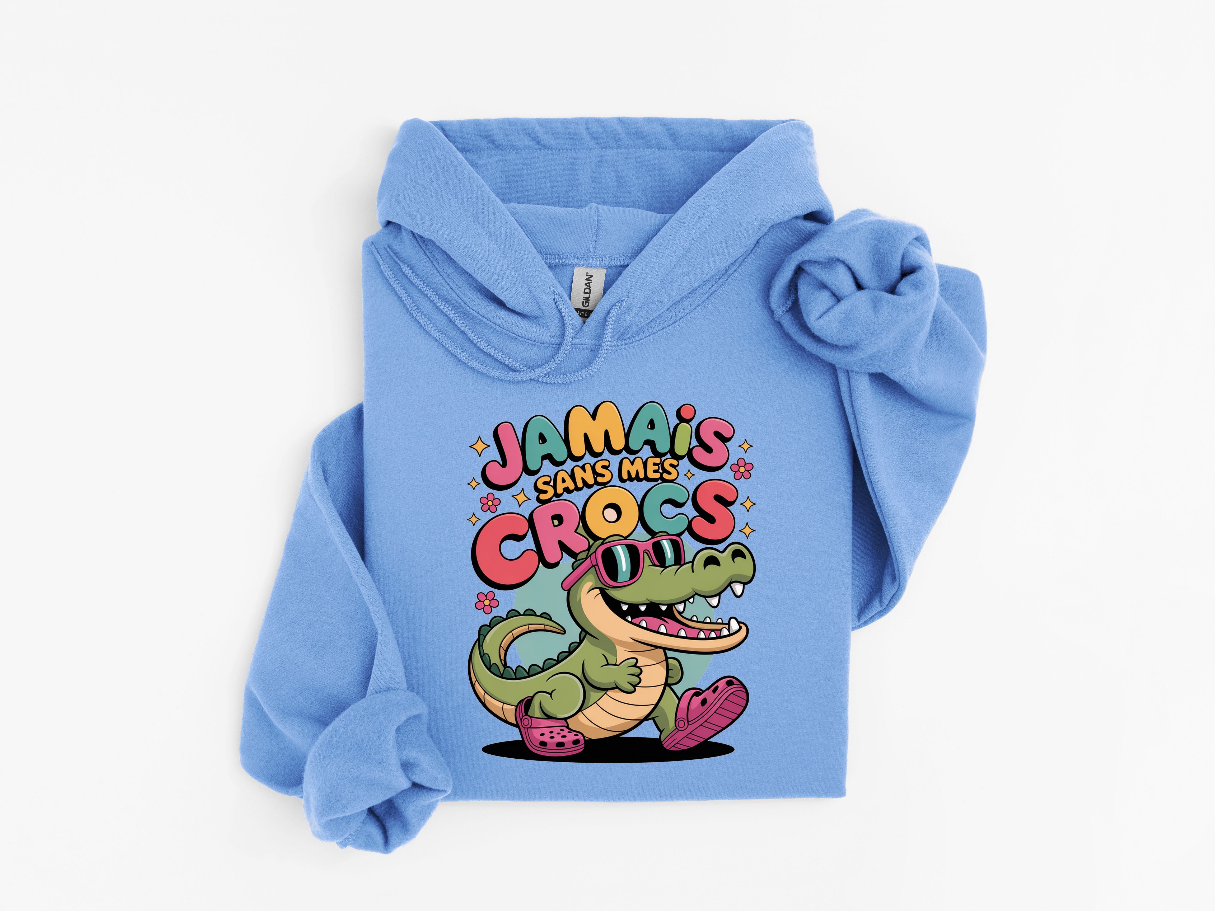Coton Ouaté Enfant Jamais sans mes crocs