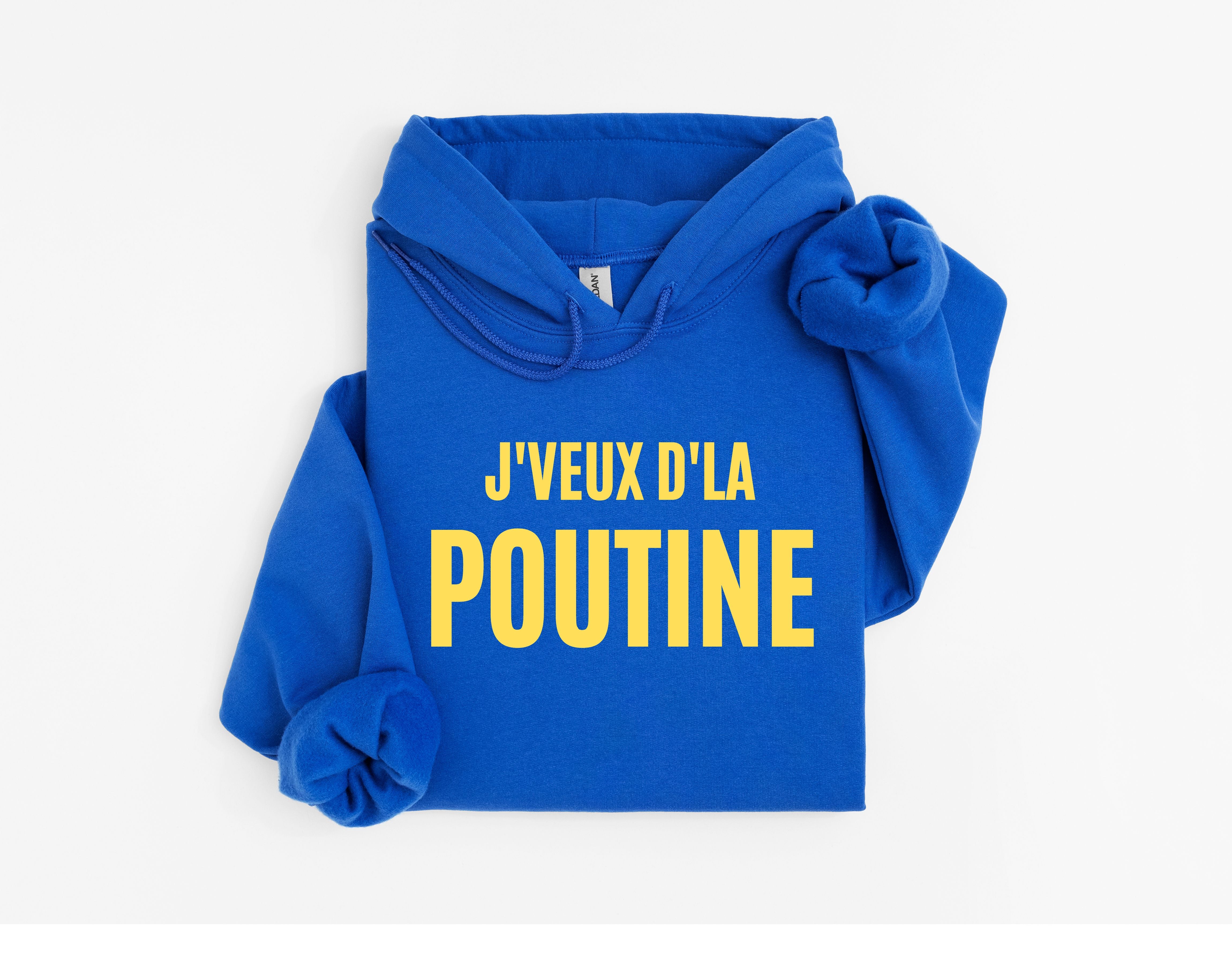 Coton Ouaté Enfant J'veux d'la poutine