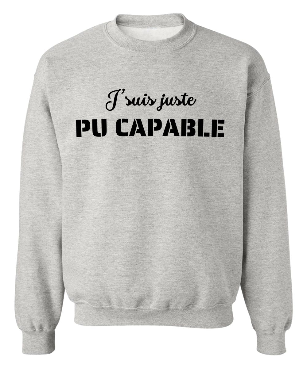 Crewneck Pu capable