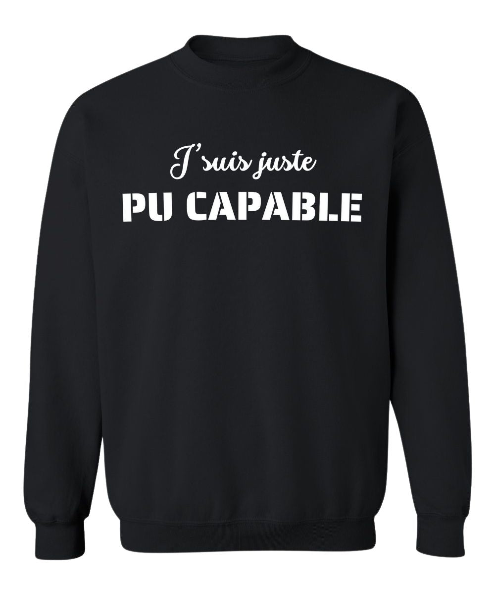 Crewneck Pu capable