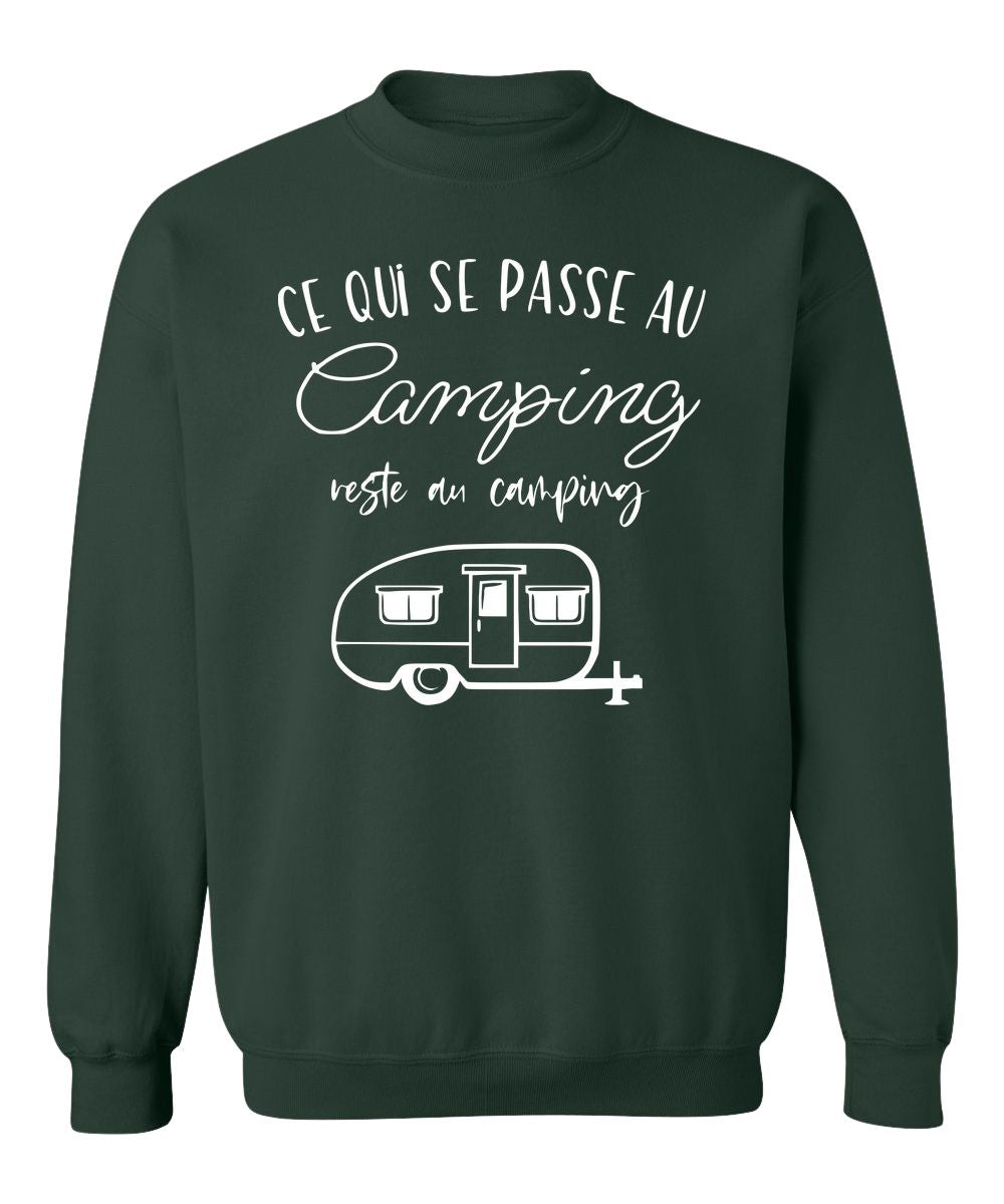 Crewneck Ce qui se passe au camping reste au camping