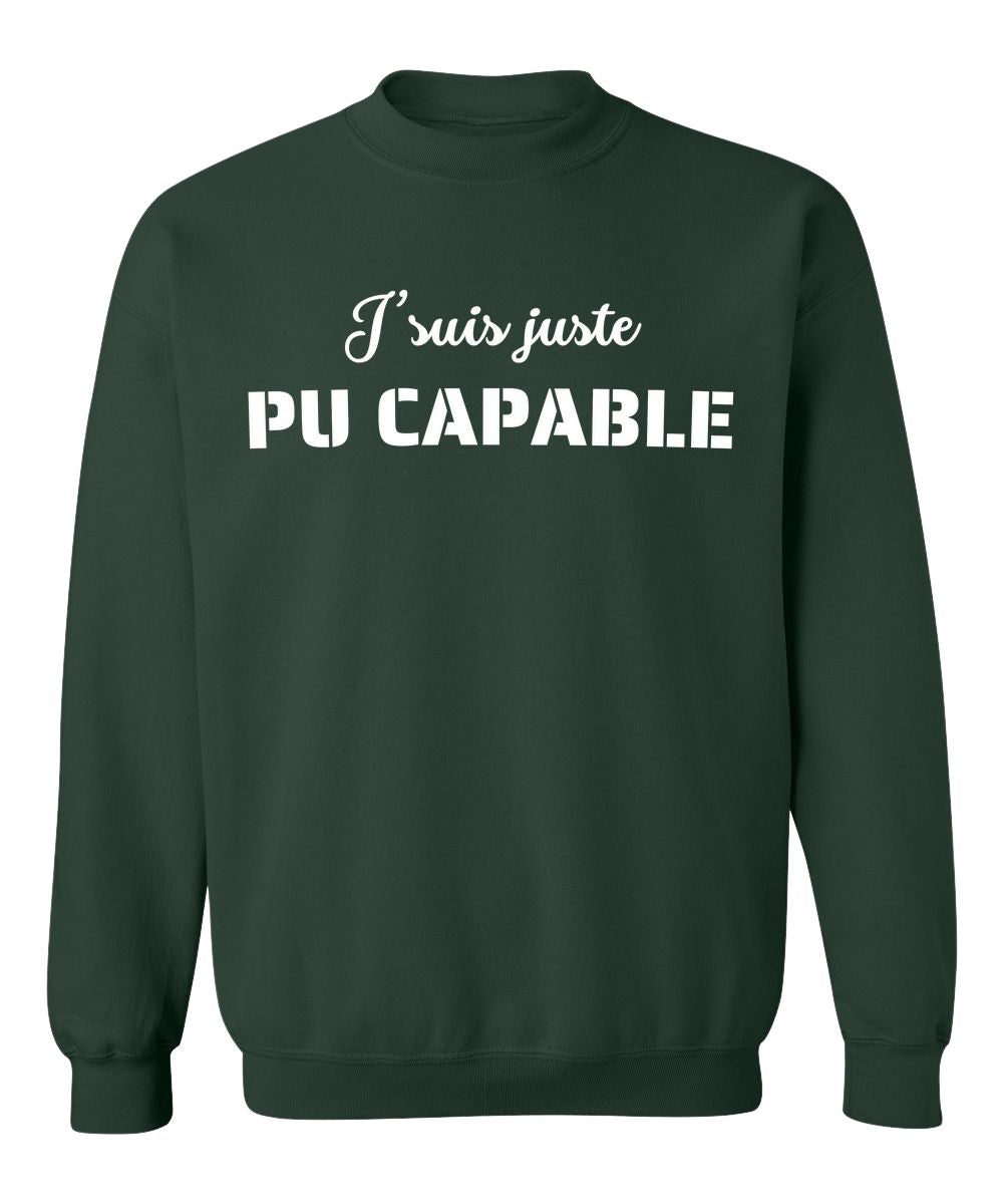 Crewneck Pu capable