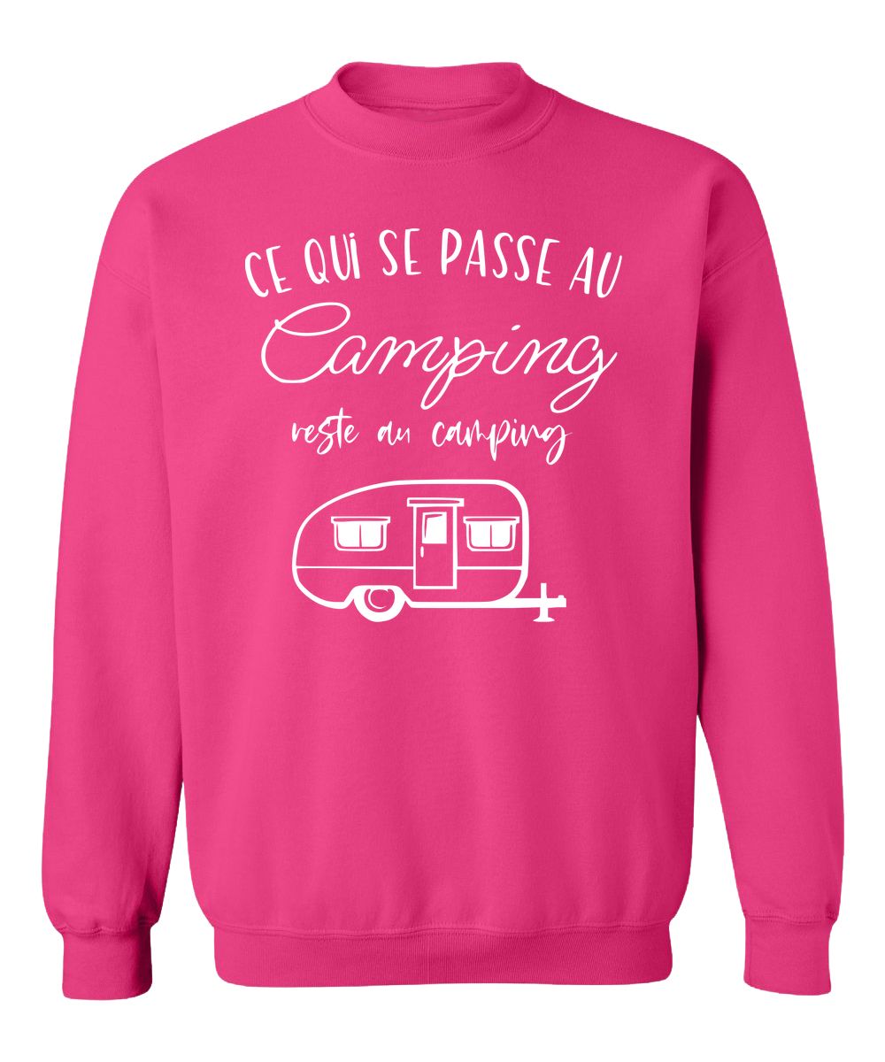 Crewneck Ce qui se passe au camping reste au camping