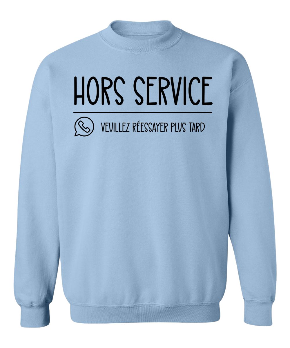 Crewneck Hors Service, veuillez réessayer plus tard